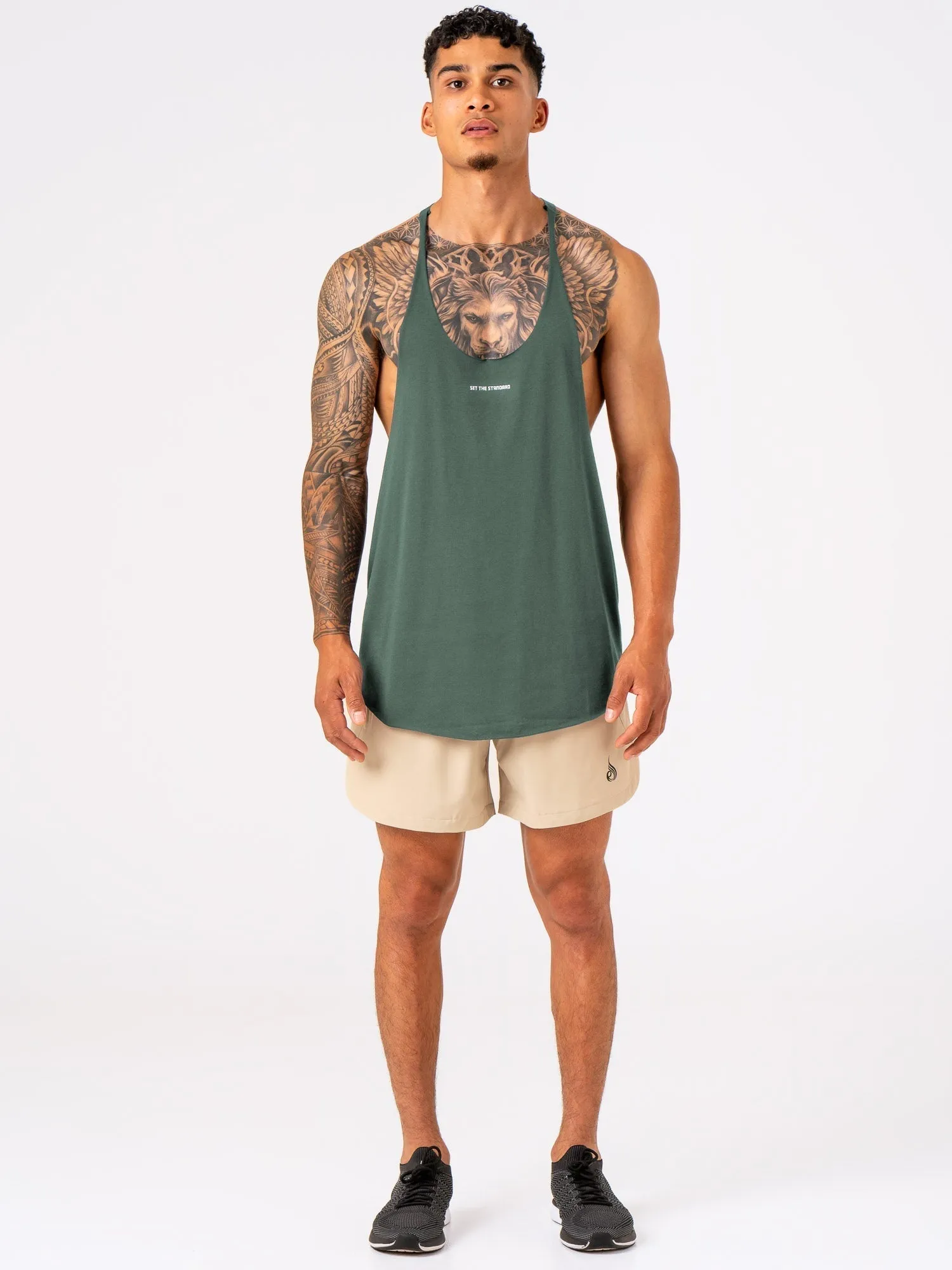 Arnie T-Back - Fern Green light breathable
