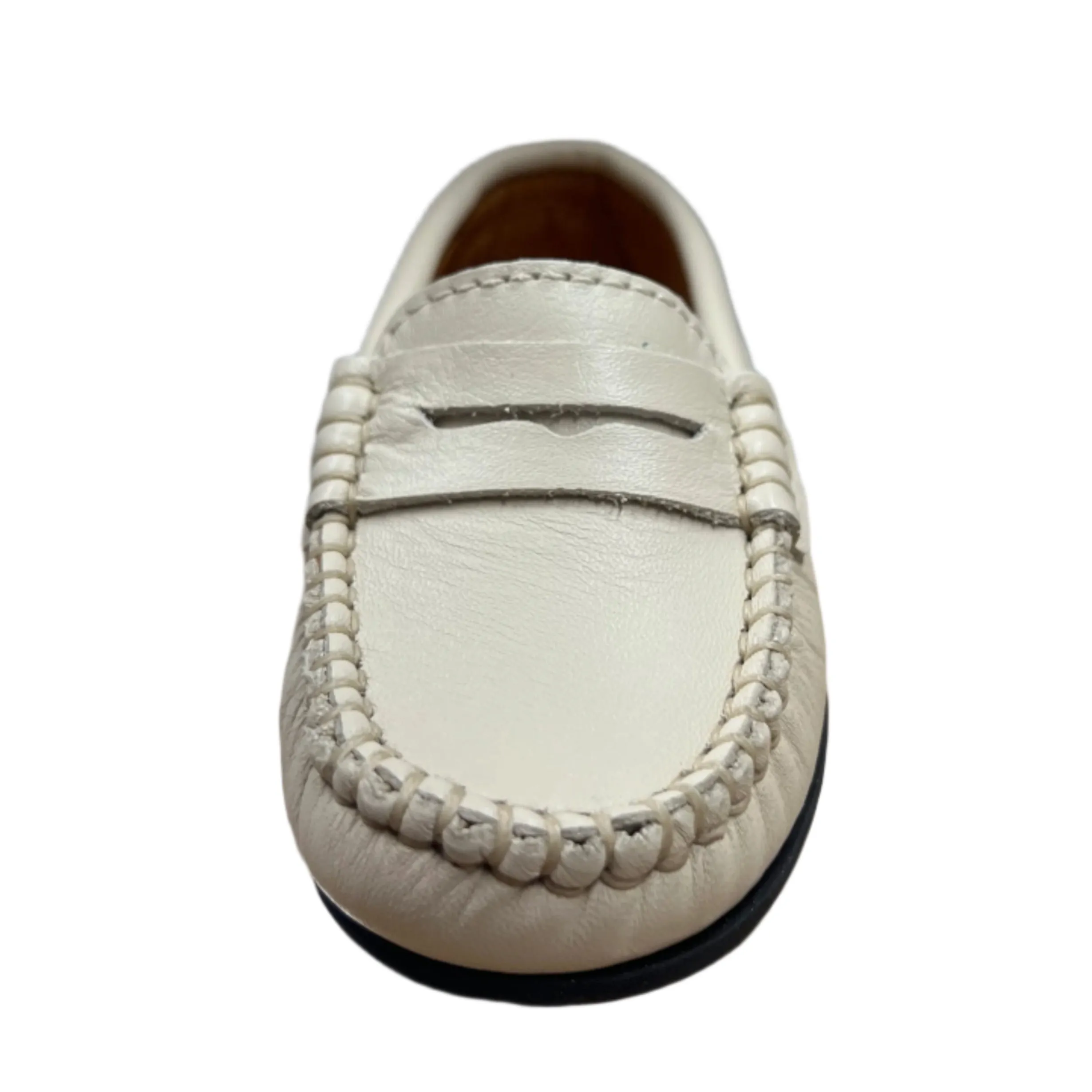 Atlanta Moccasin Boy's and Girl's Originals 032 Penny Loafer - Sand Smooth smooth wear