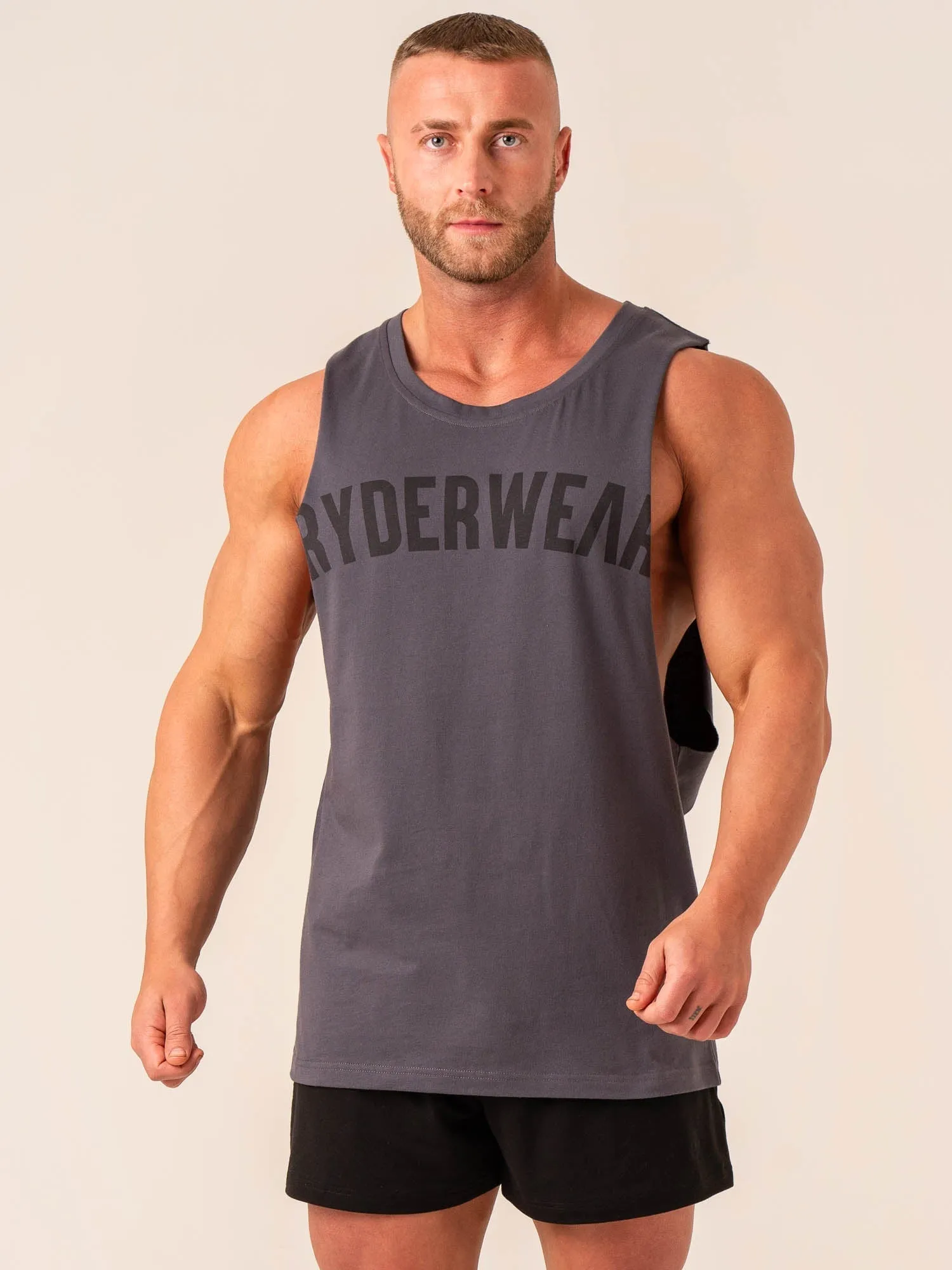 Baller Tank - Charcoal breathable fabric