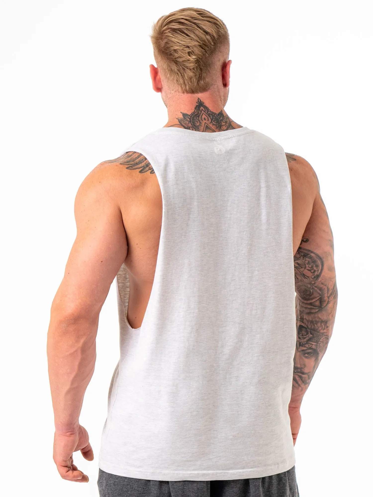 Baller Tank - Snow Marl personal expression