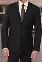 Baroni Solid Black Suit Modern Fit stylish suit