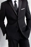 Baroni  - Tuxedo 2 Button Notch Pleated Pants formal wear