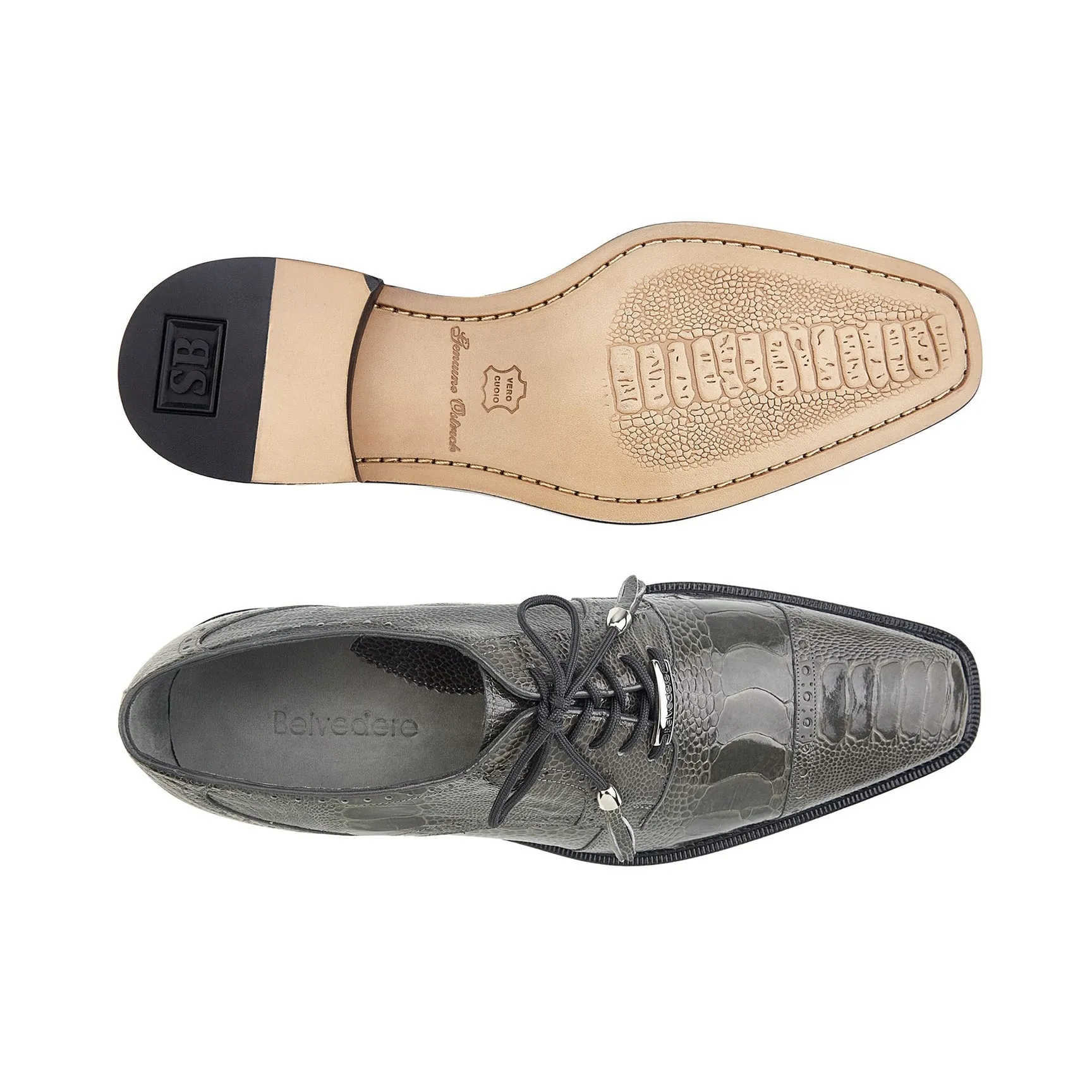 Belvedere Shoes Batta - Gray formal-ready