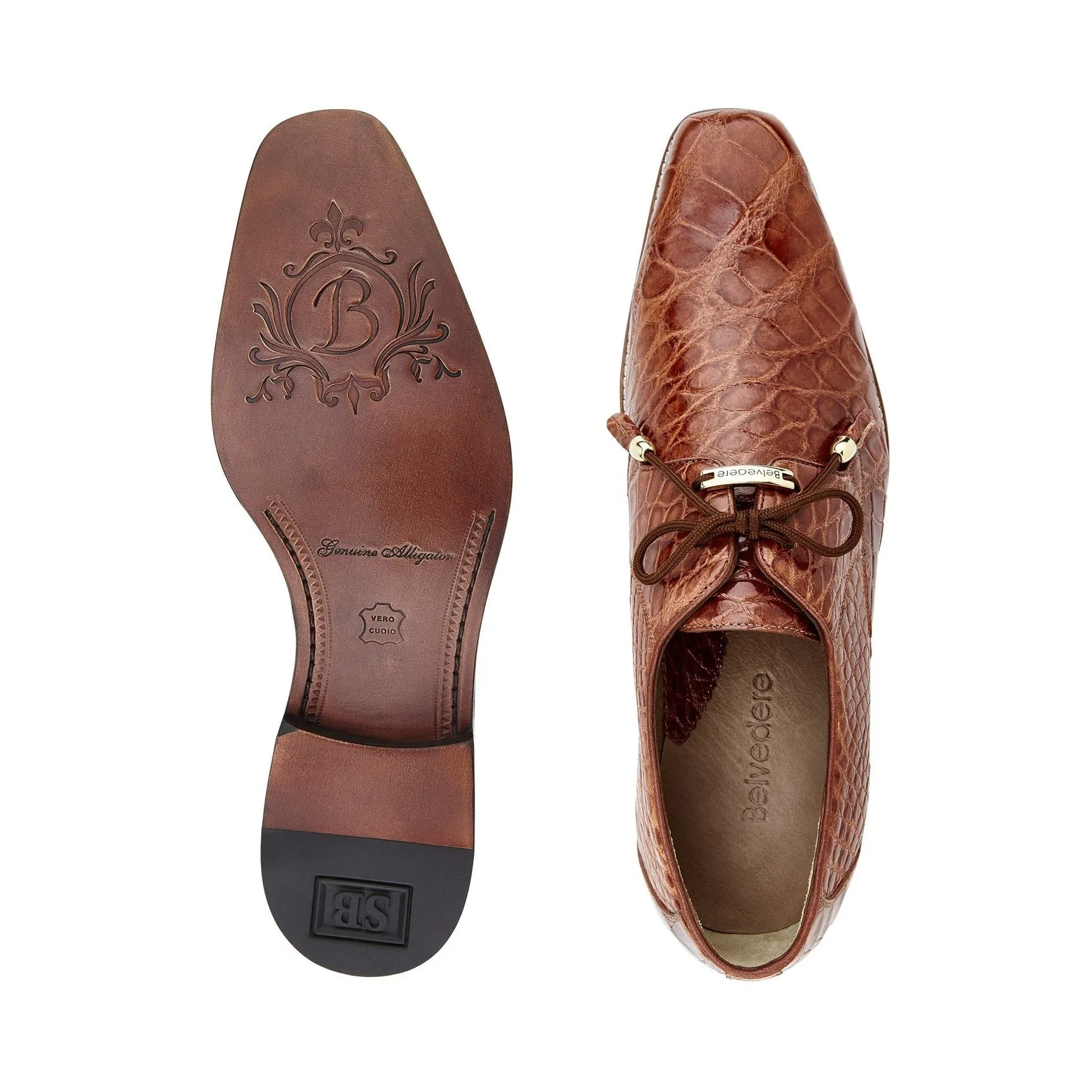 Belvedere Shoes Lago - Cognac social ready
