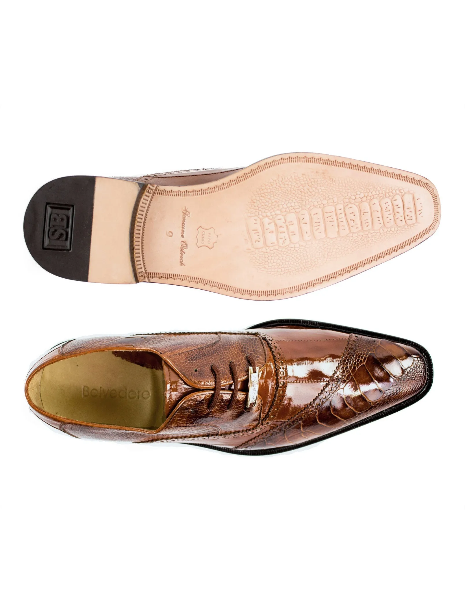 Belvedere Shoes Nino - Ant. Camel refined edge