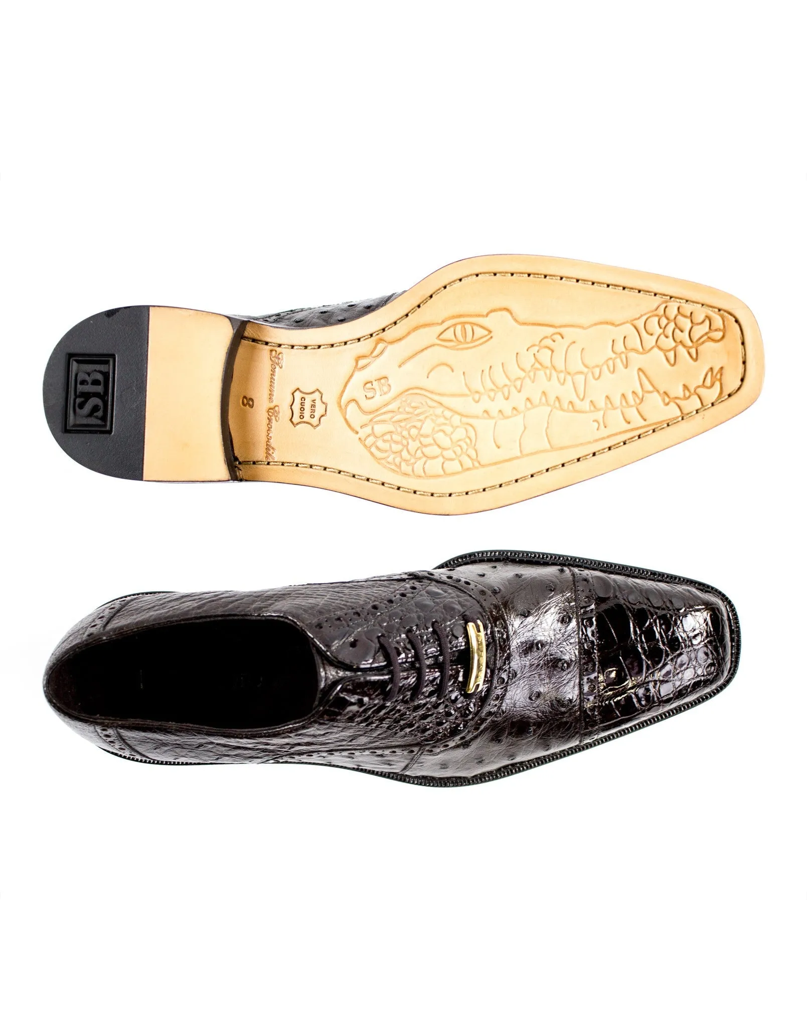 Belvedere Shoes Onesto II - Brown fine detail