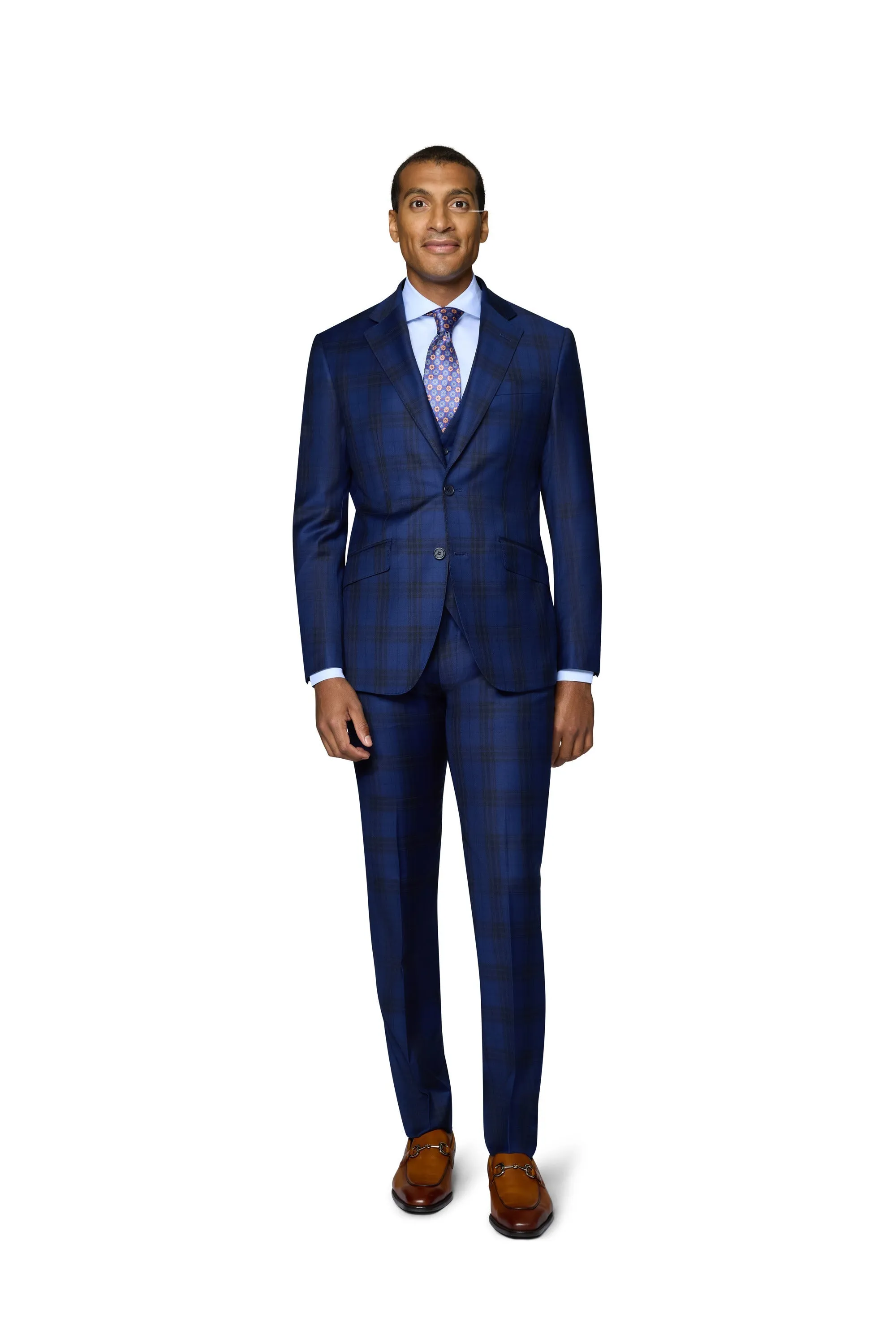 Bergamo Elegant - 10005.1440-1 Fancy Slim Suit bespoke clothing