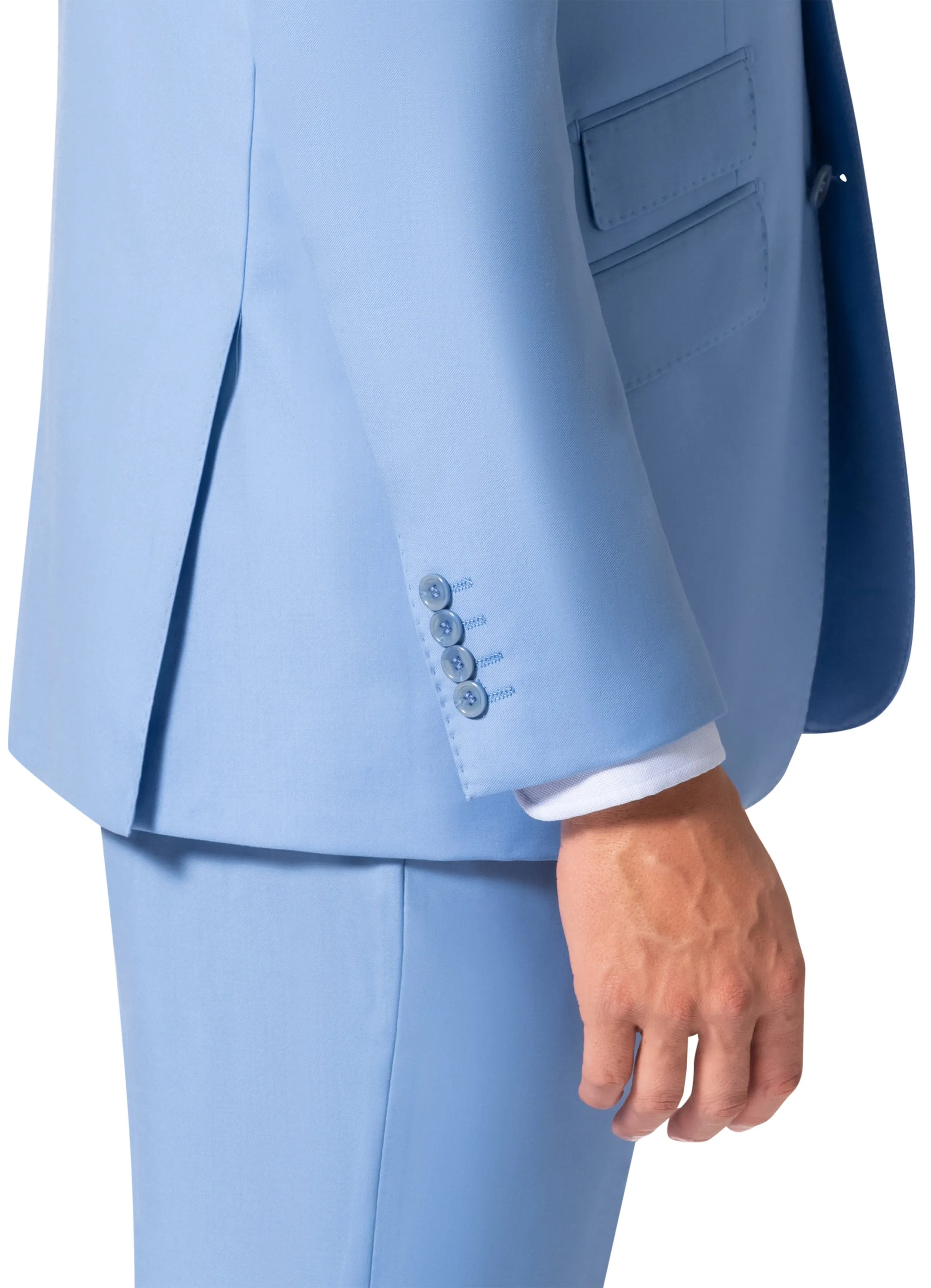 Bergamo Elegant - 10174.001 Wool Suit Modern Peak - Blue daywear style