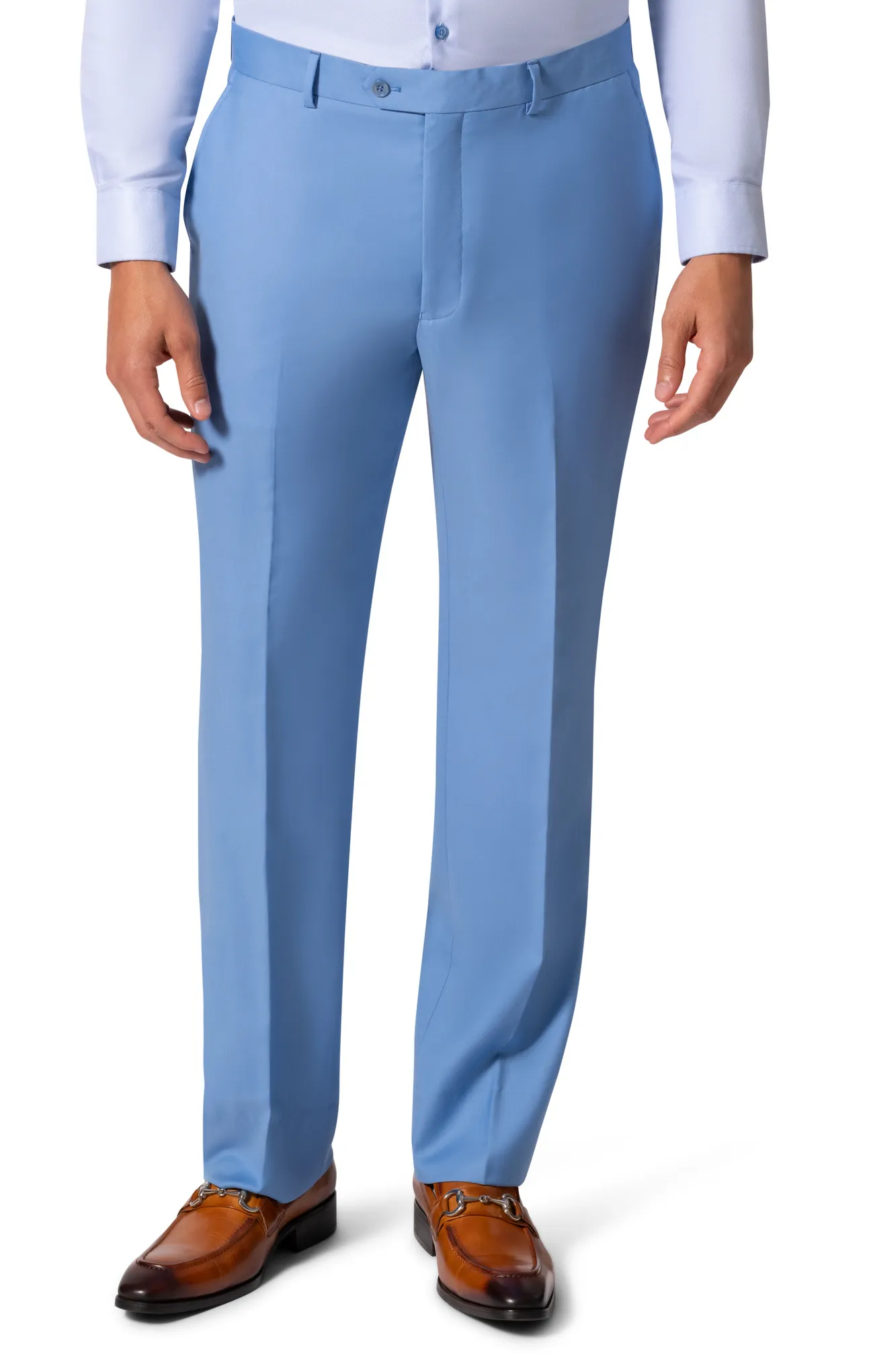 Bergamo Elegant - 10174.001 Wool Suit Modern Peak - Blue romantic style
