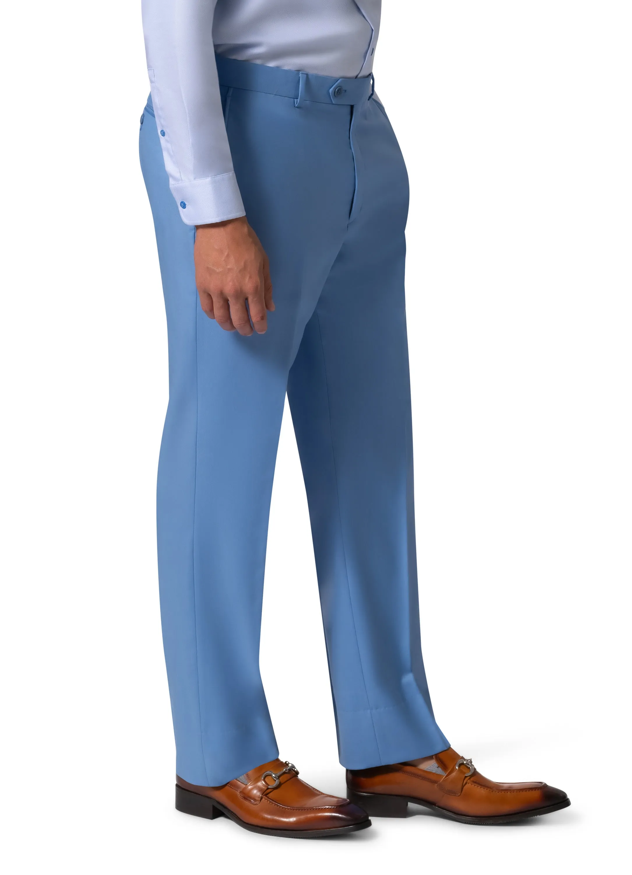 Bergamo Elegant - 10174.001 Wool Suit Modern Peak - Blue sleek jacket