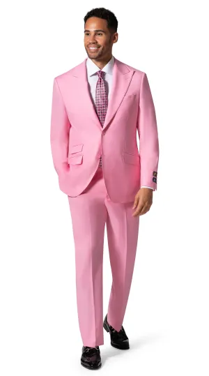 Bergamo Elegant - 10174.001 Wool Suit Modern Peak - Pink refined outfit