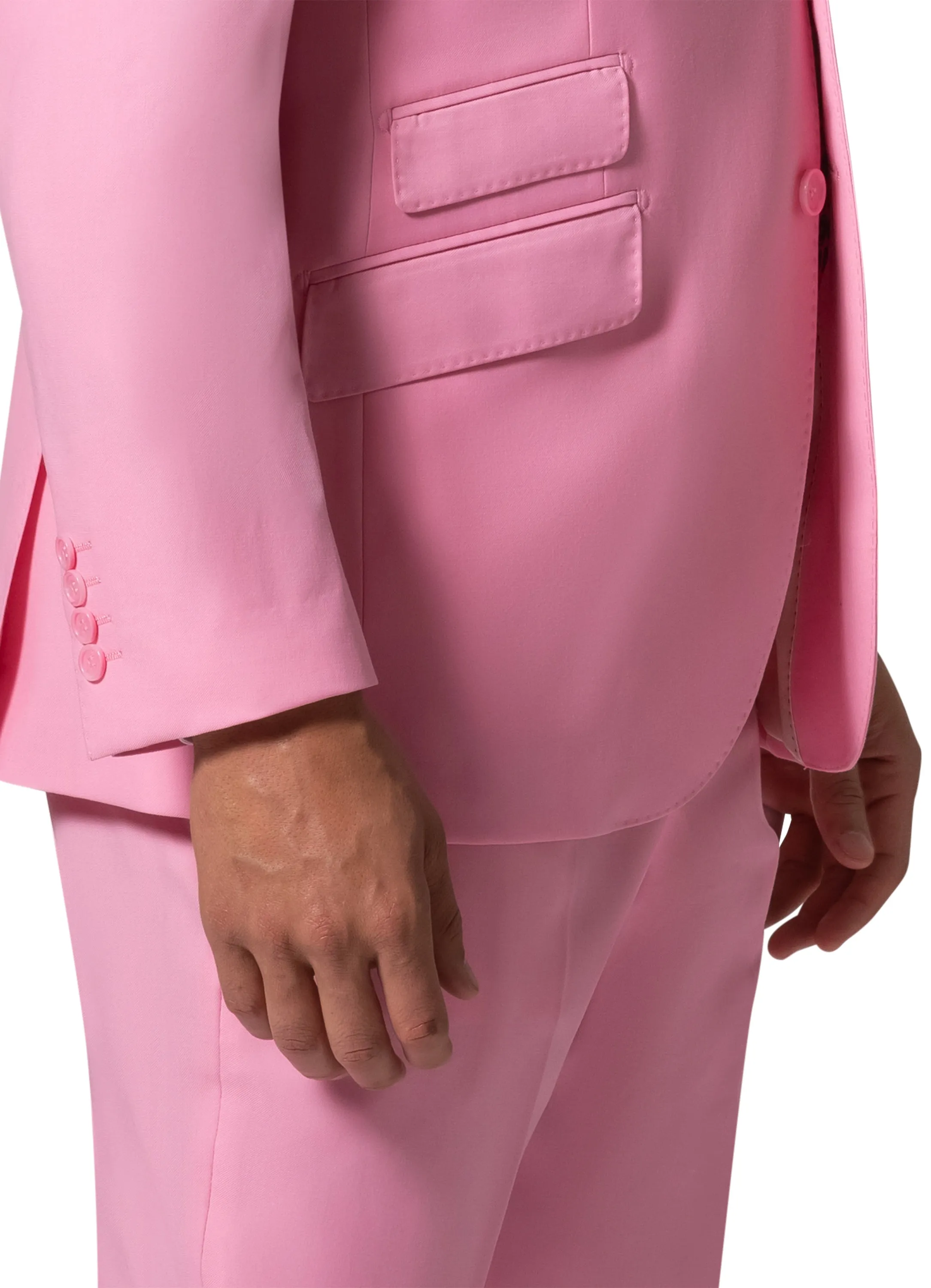 Bergamo Elegant - 10174.001 Wool Suit Modern Peak - Pink photo shoot look