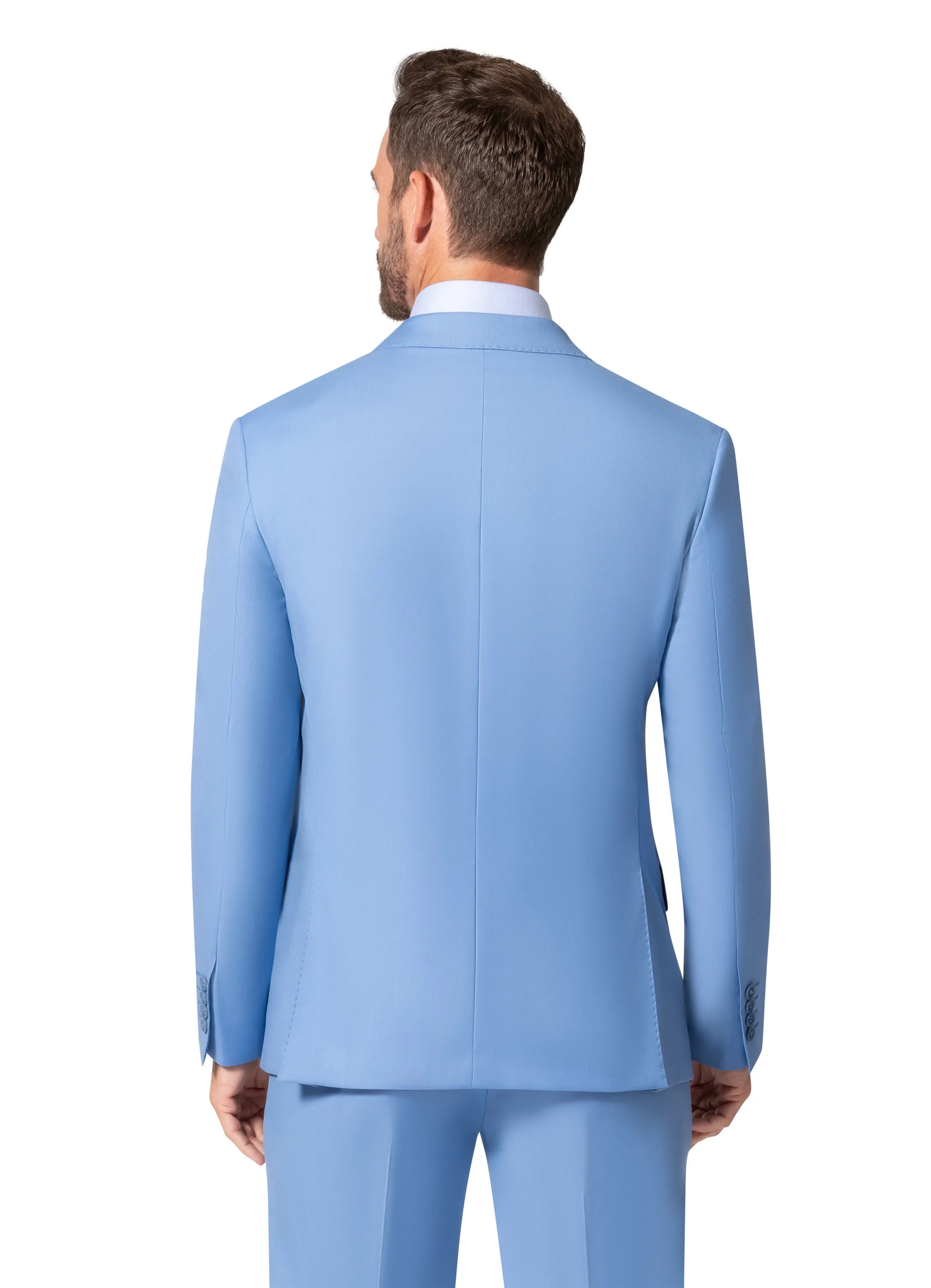 Bergamo Elegant - 10174.001 Wool Suit Slim - Blue special event outfit