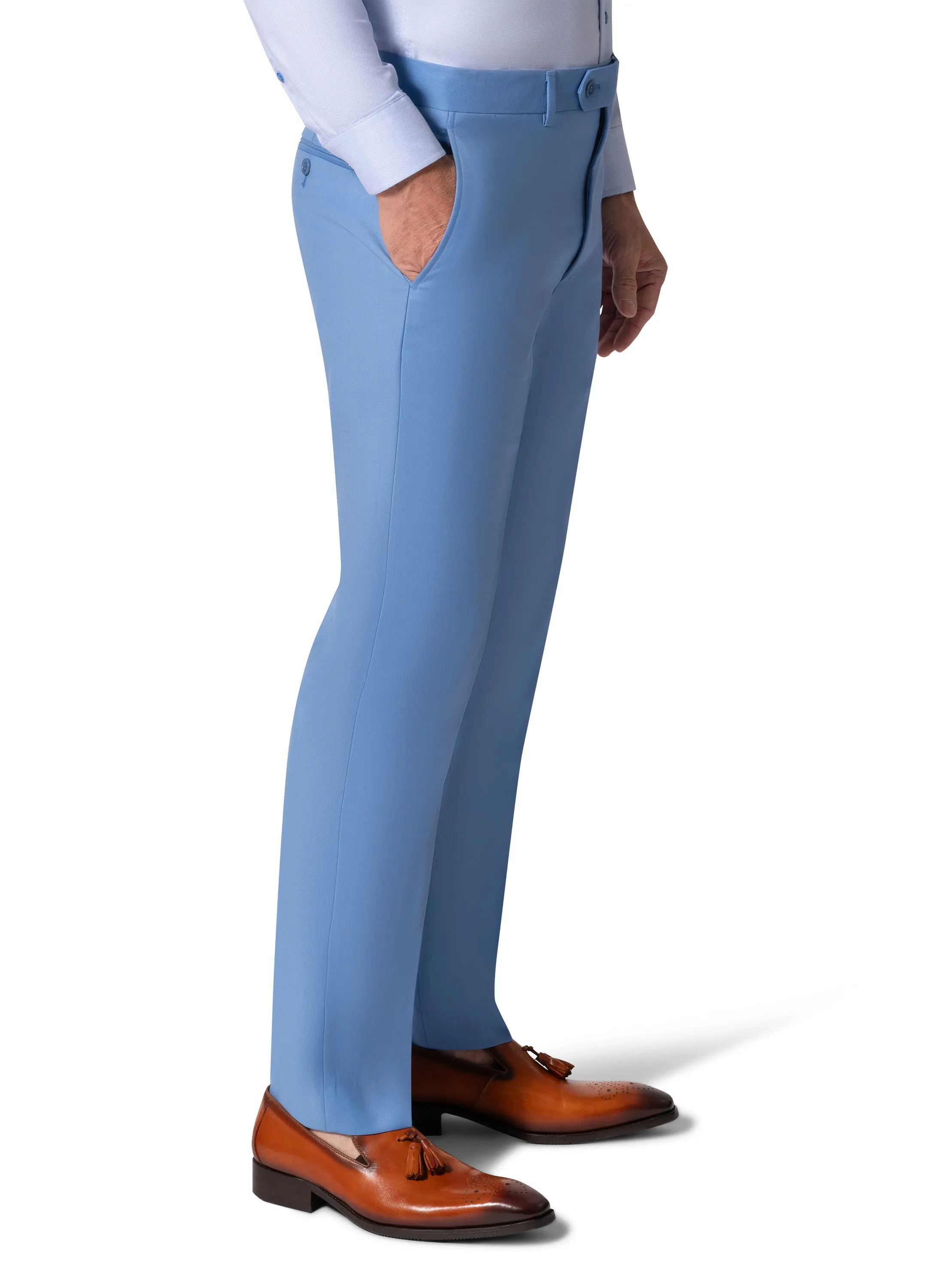 Bergamo Elegant - 10174.001 Wool Suit Slim - Blue classic attire