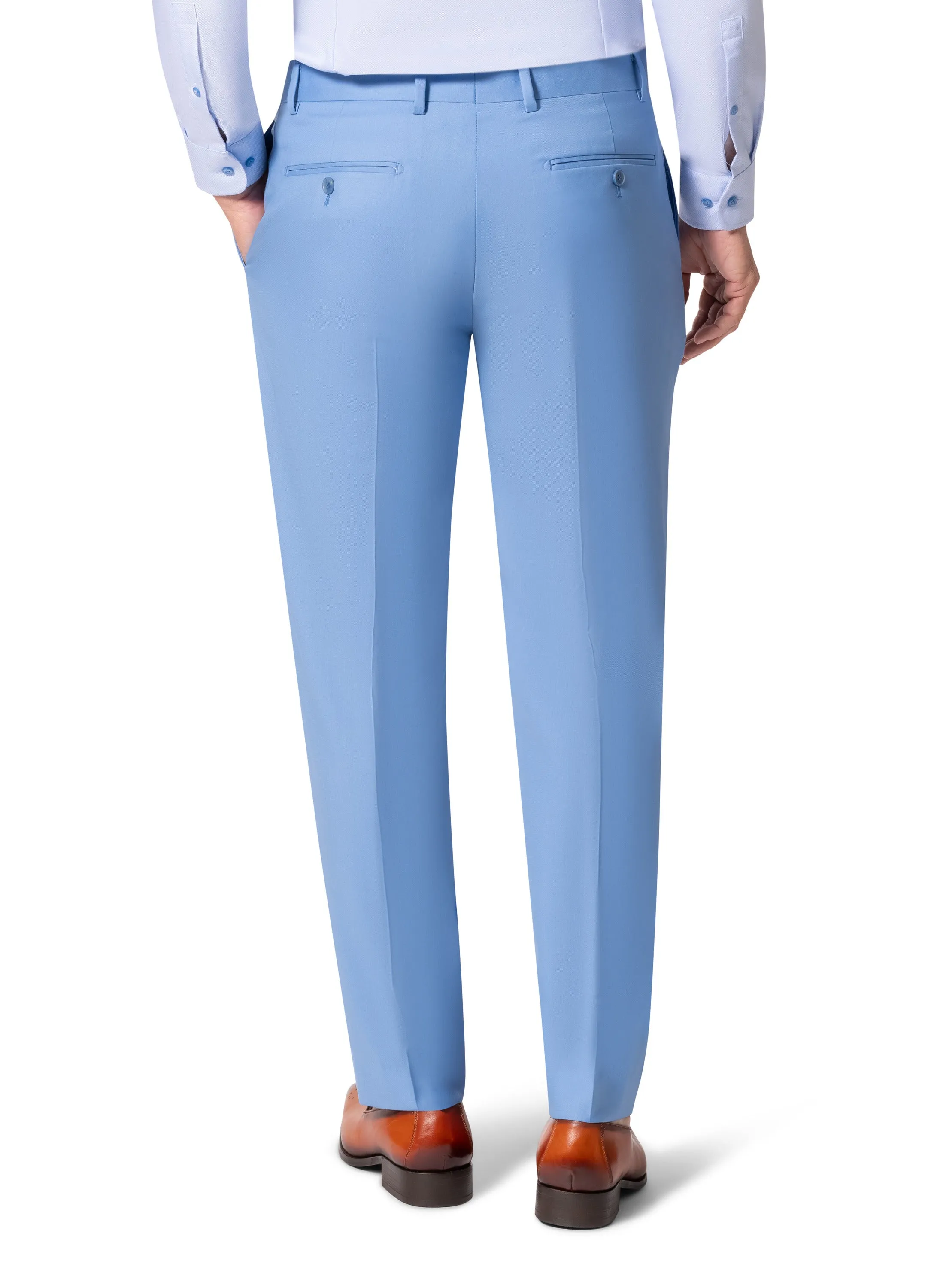 Bergamo Elegant - 10174.001 Wool Suit Slim - Blue tailored fashion