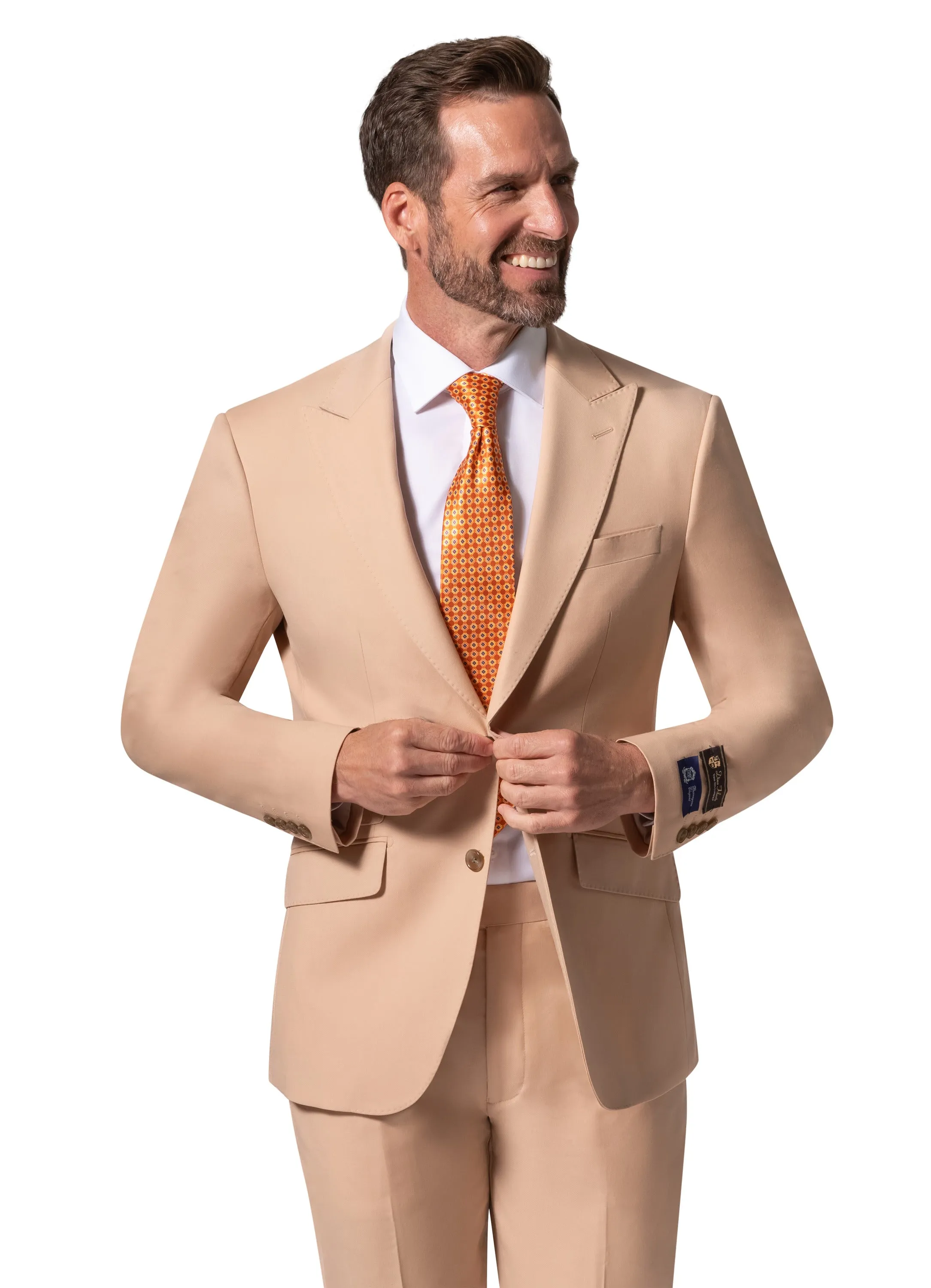 Bergamo Elegant - 10174.001 Wool Suit Slim Peak business attire