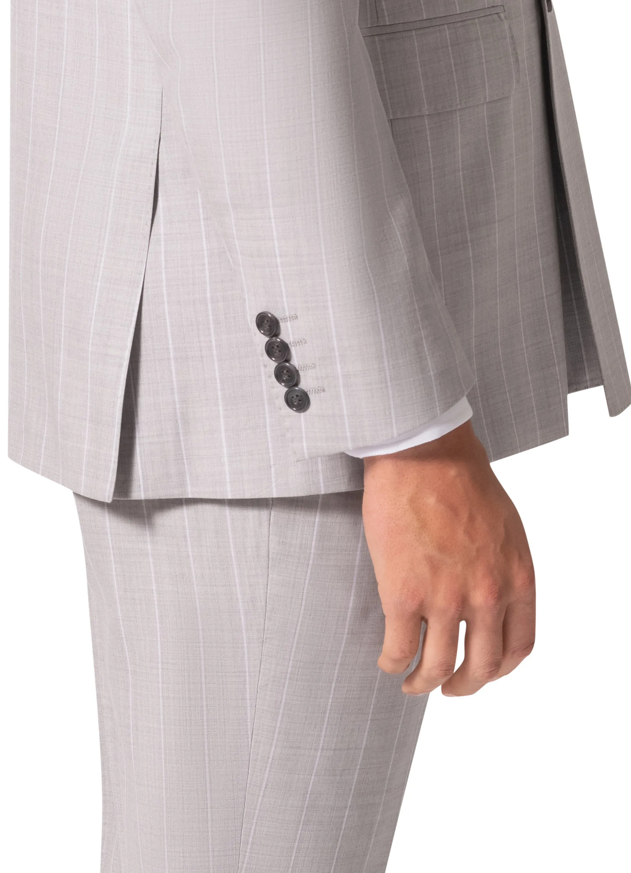 Bergamo Elegant - Faille Wool 10005.2054 D/B Modern Fit Suit quality fabric