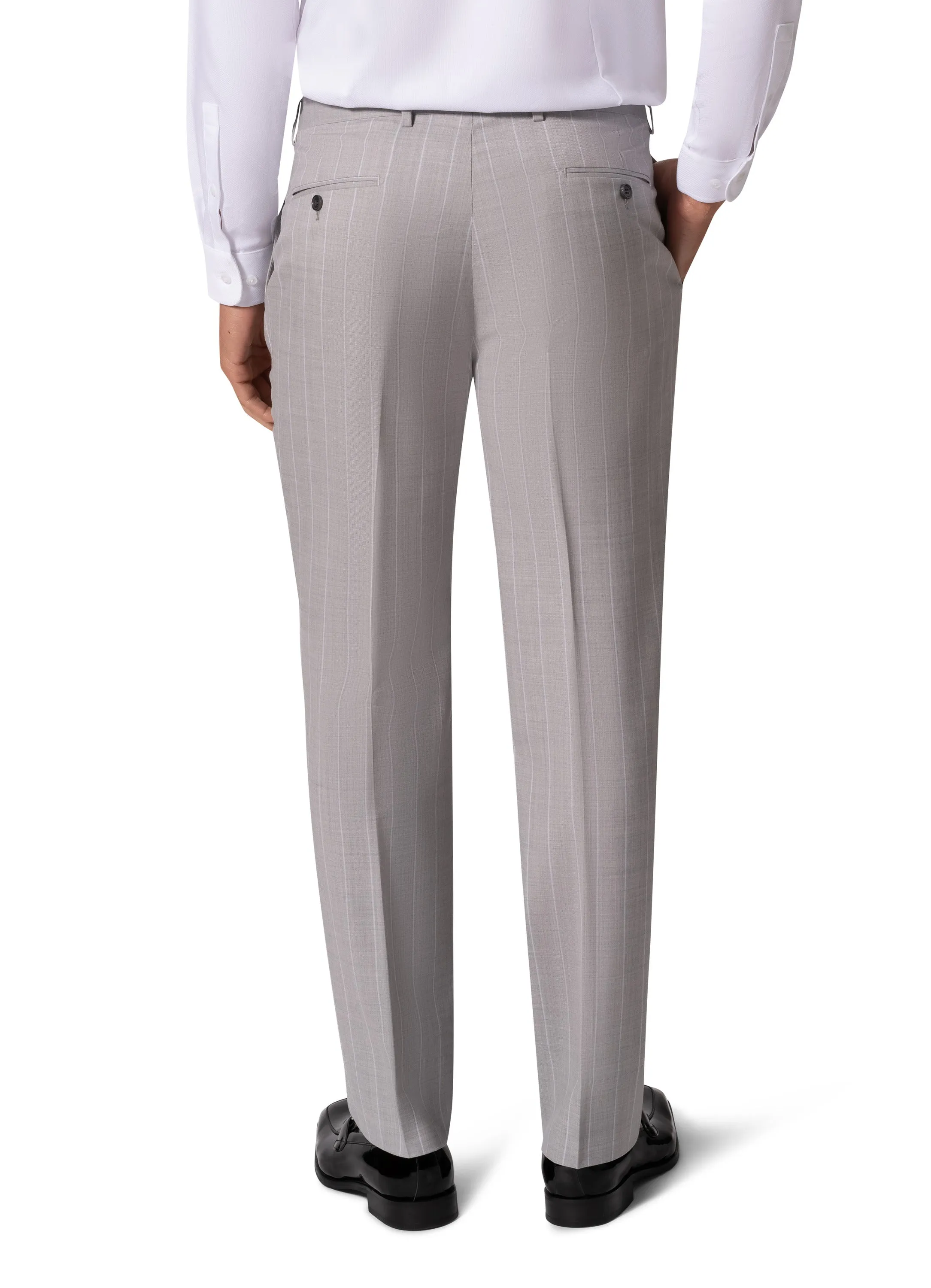 Bergamo Elegant - Faille Wool 10005.2054 D/B Modern Fit Suit exquisite detail