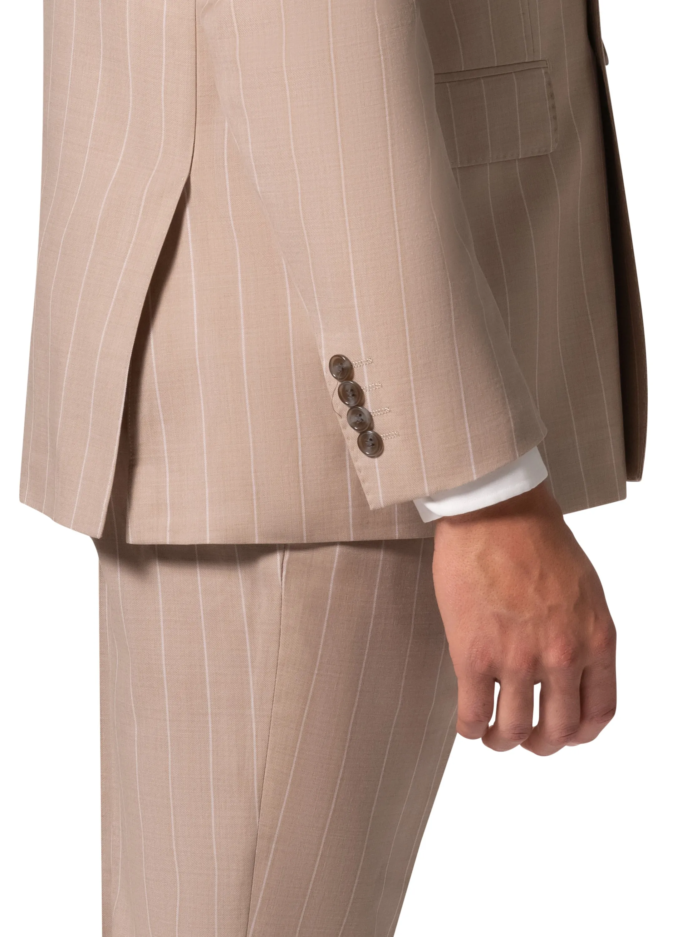 Bergamo Elegant - Faille Wool 10005.2054 D/B Modern Fit Suit sharp fashion