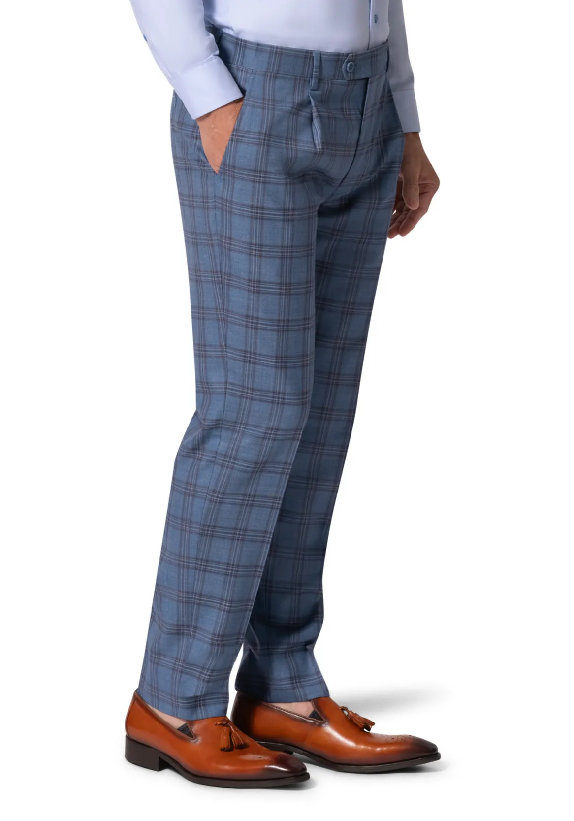Bergamo Elegant - Faille Wool 10005.4098 D/B Modern Fit Suit party attire