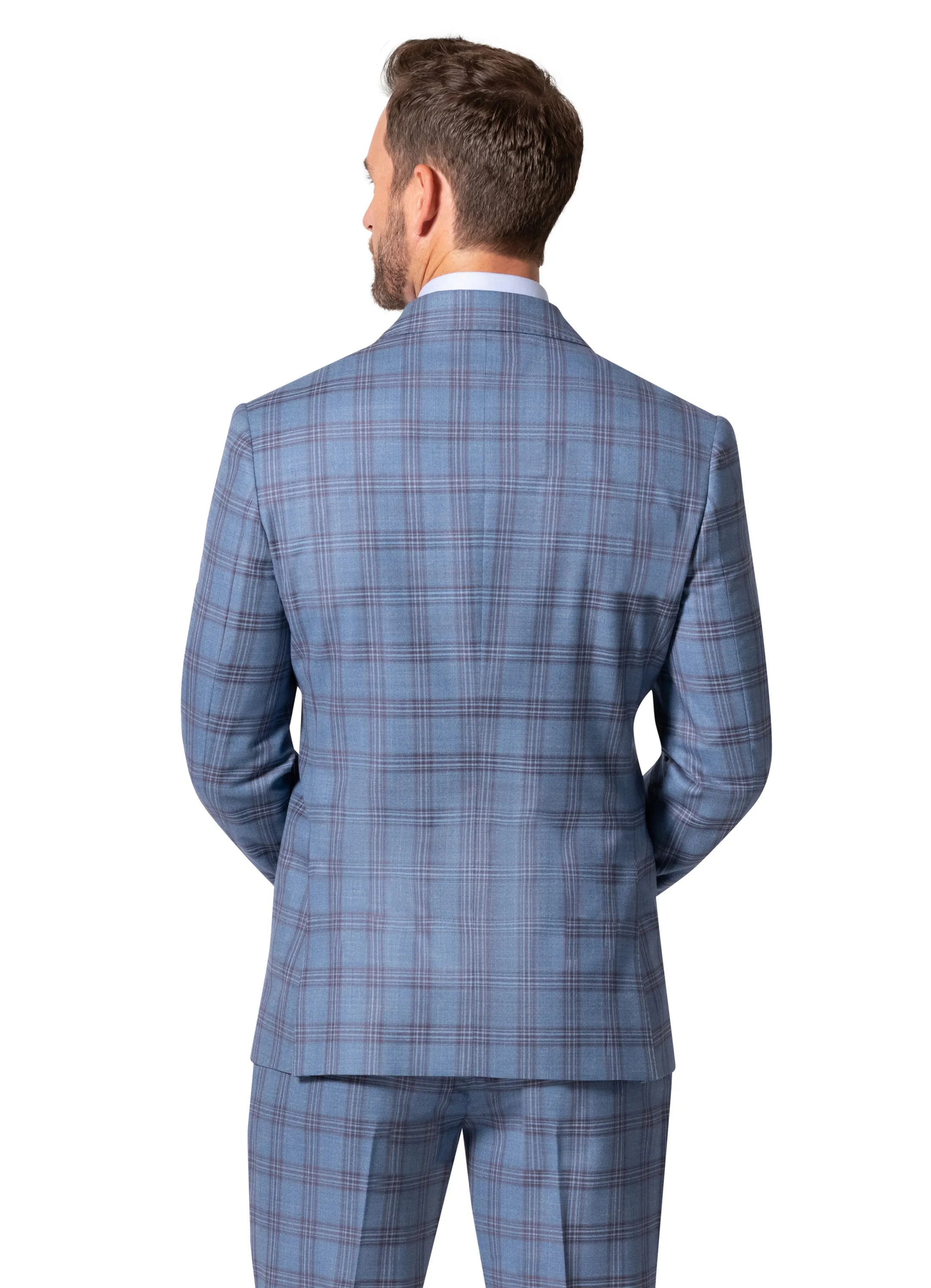 Bergamo Elegant - Faille Wool 10005.4098 D/B Modern Fit Suit smart outfit