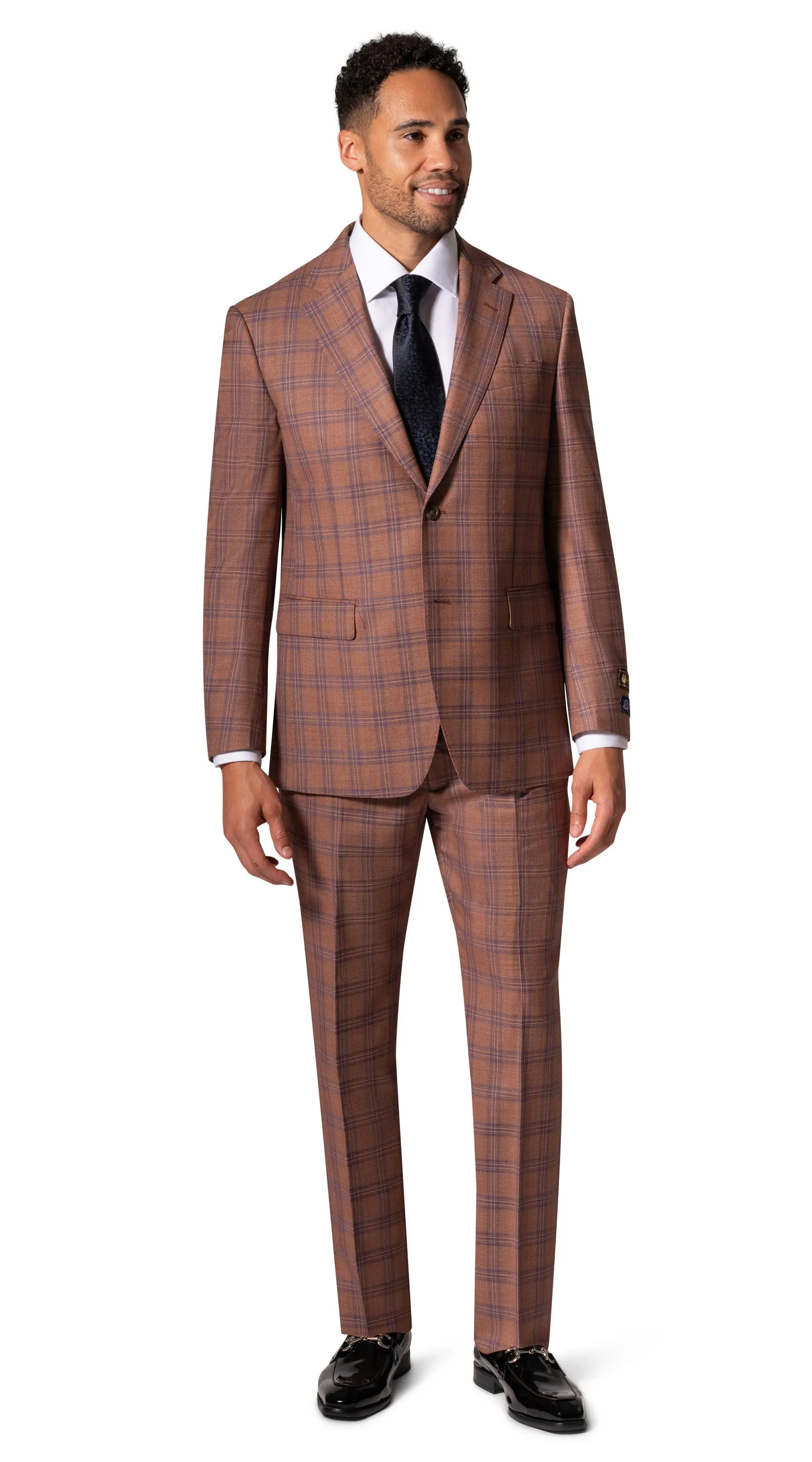 Bergamo Elegant - Faille Wool 10005.4098 S/B Big & Tall Suit iconic outfit