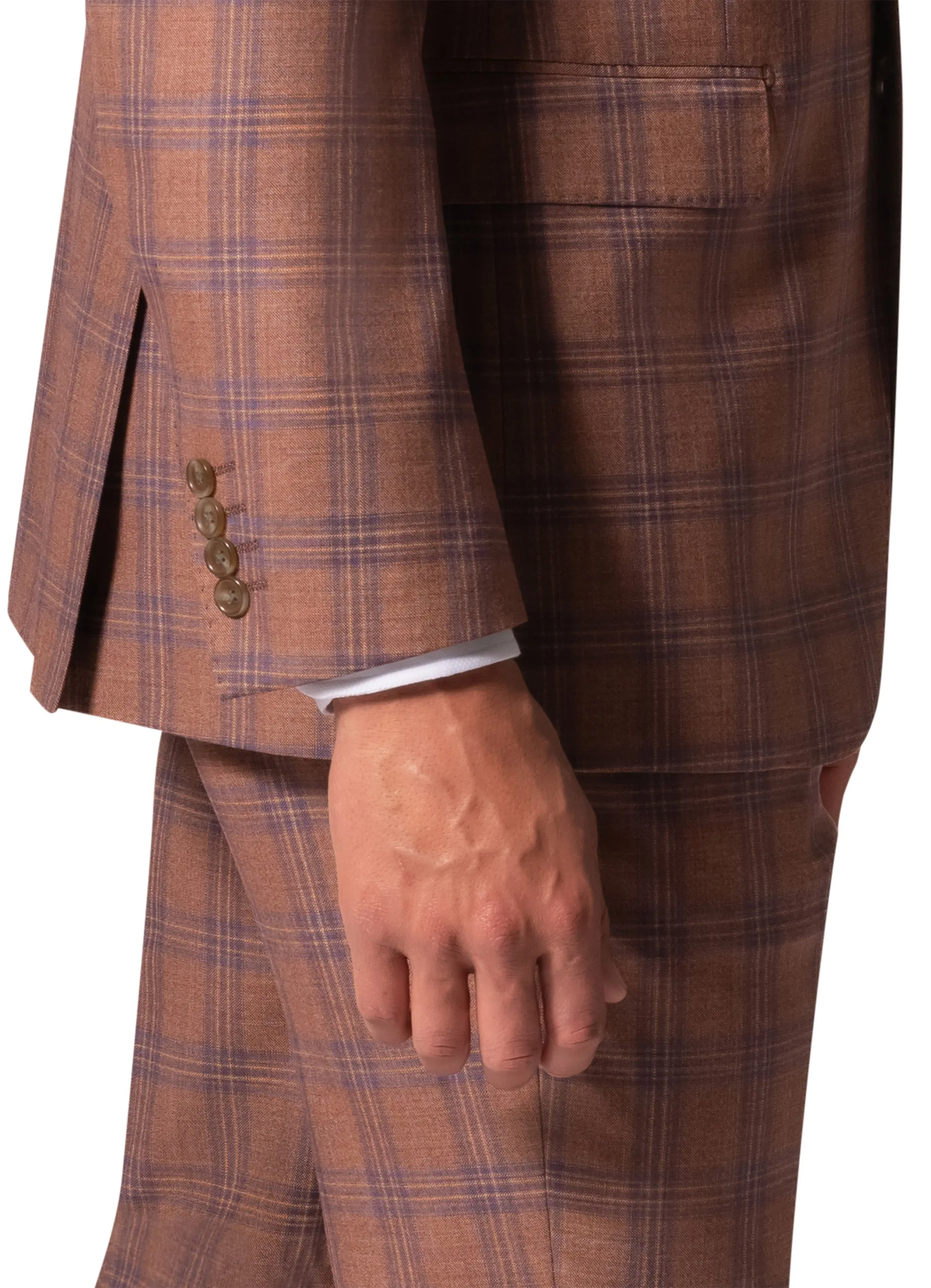 Bergamo Elegant - Faille Wool 10005.4098 S/B Big & Tall Suit tailored suit look