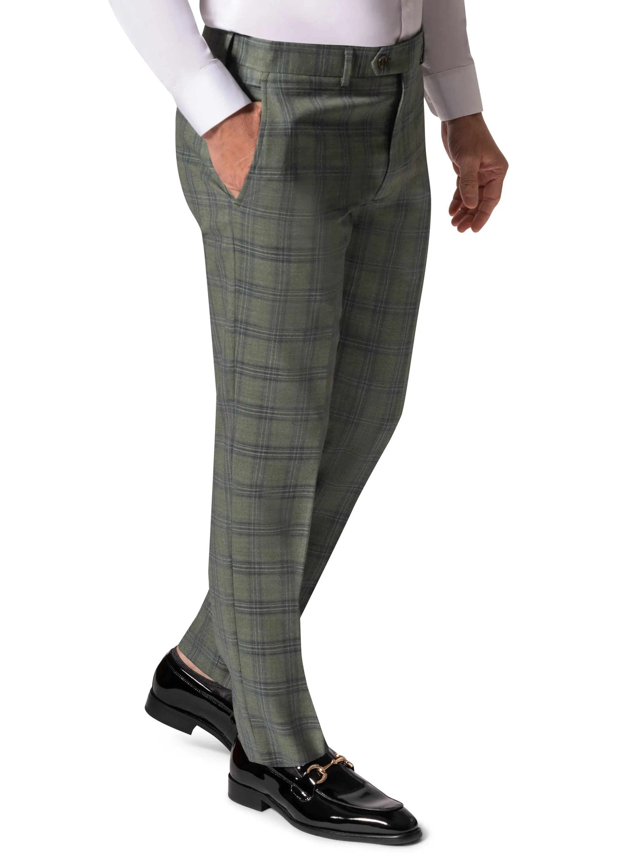 Bergamo Elegant - Faille Wool 10005.4098 S/B Slim Fit Suit ceremony outfit