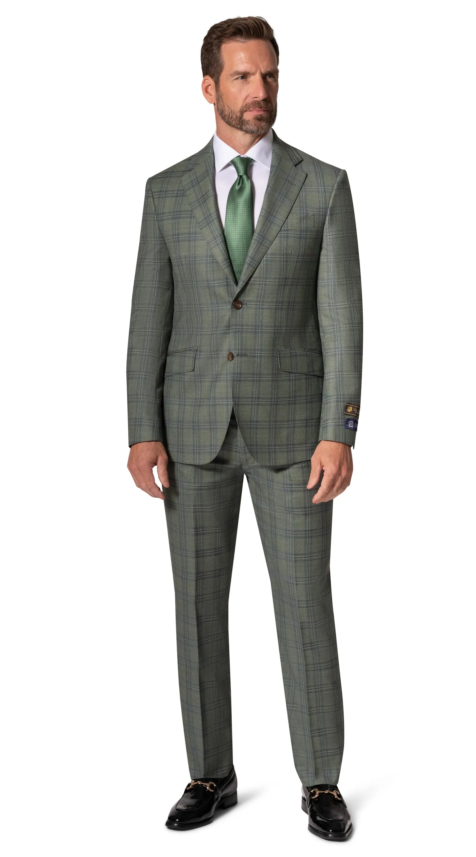 Bergamo Elegant - Faille Wool 10005.4098 S/B Slim Fit Suit luxury collection