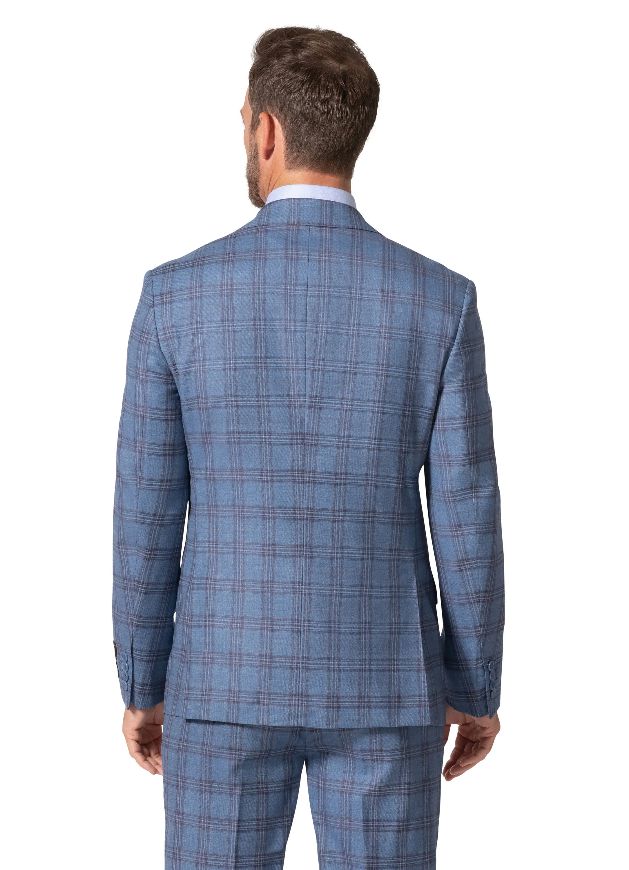 Bergamo Elegant - Faille Wool 10005.4098 S/B Slim Fit Suit sleek ensemble