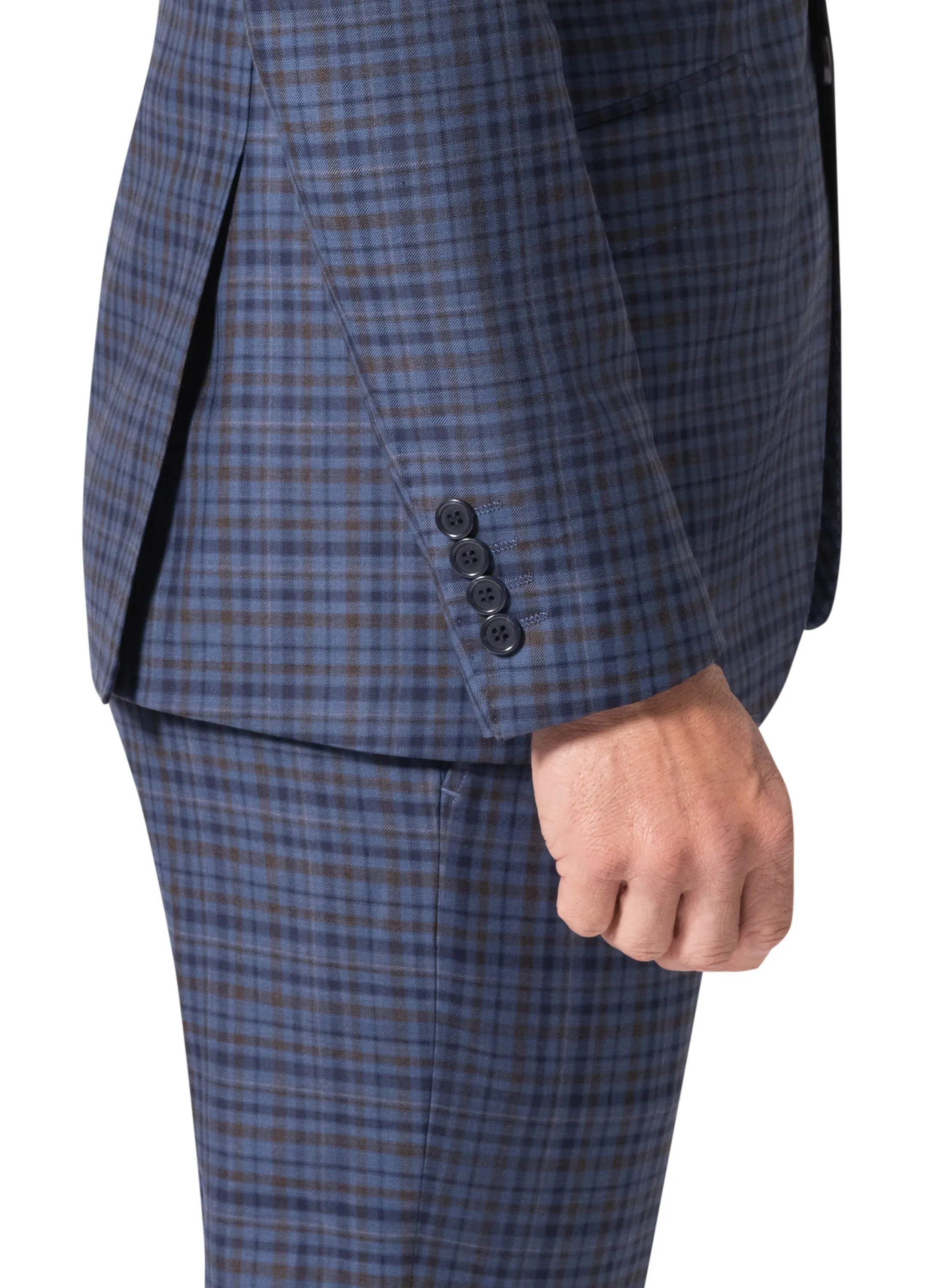 Bergamo Elegant - Faille Wool 10005.4099 S/B Modern Fit Suit polished outfit