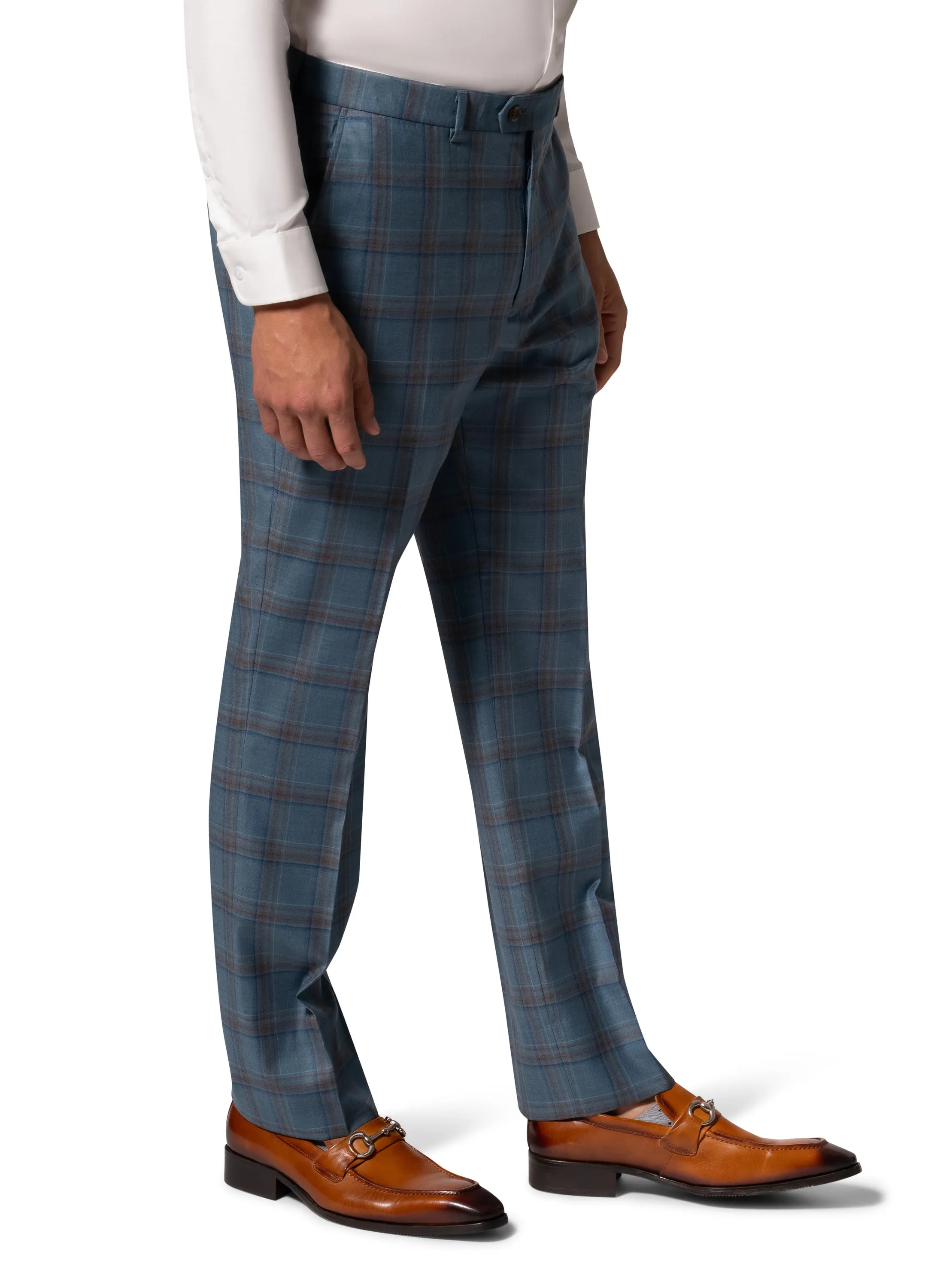 Bergamo Elegant - Faille Wool 10005.4100 D/B Modern Fit Suit elegant cut