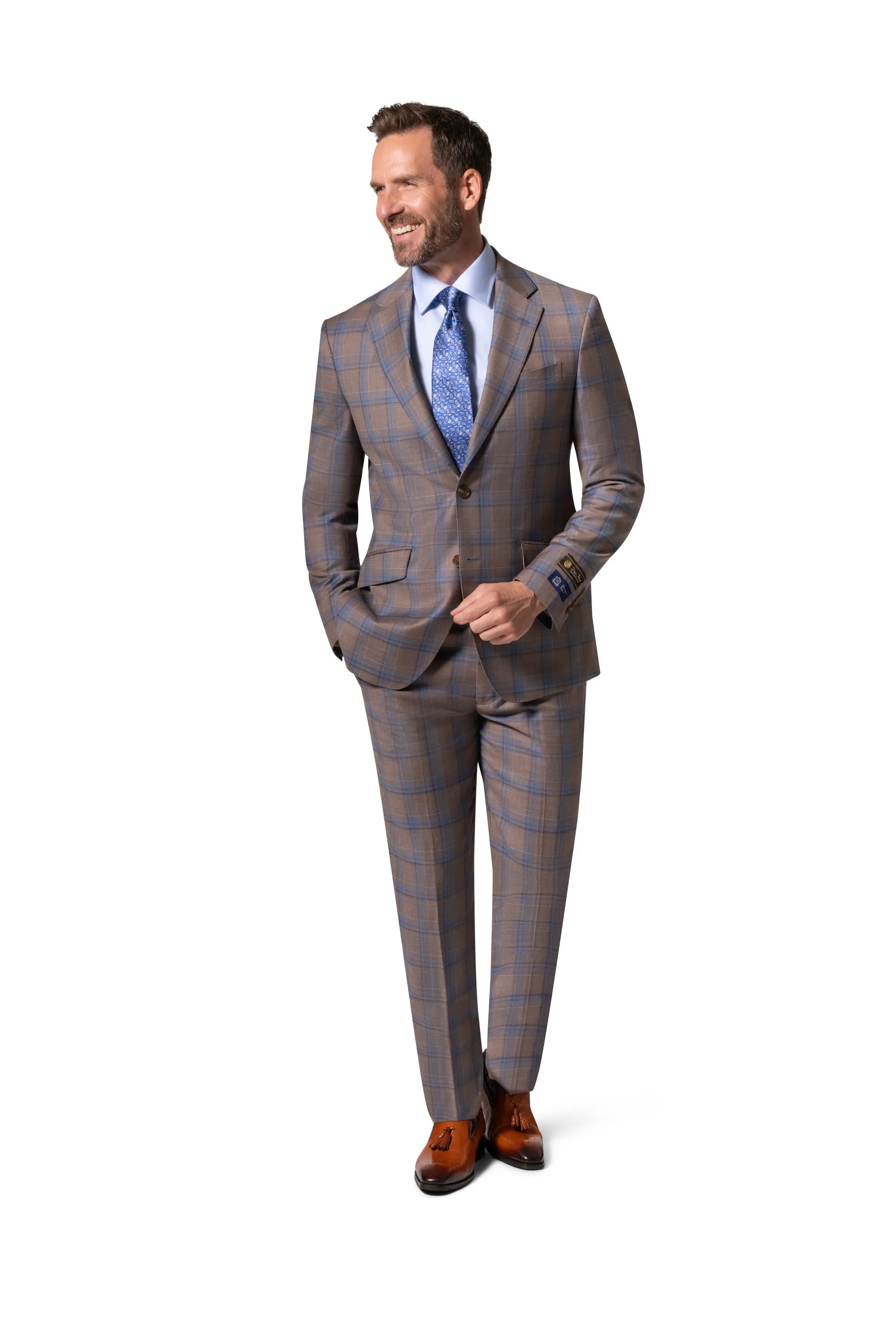 Bergamo Elegant - Faille Wool 10005.4100 S/B Slim Fit Suit groom style