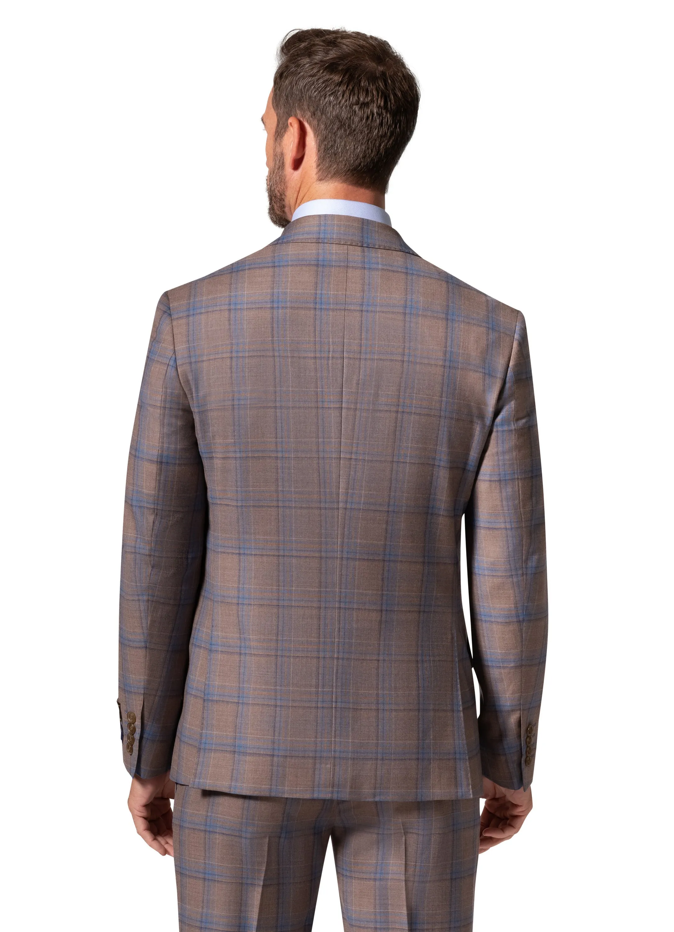 Bergamo Elegant - Faille Wool 10005.4100 S/B Slim Fit Suit groom style