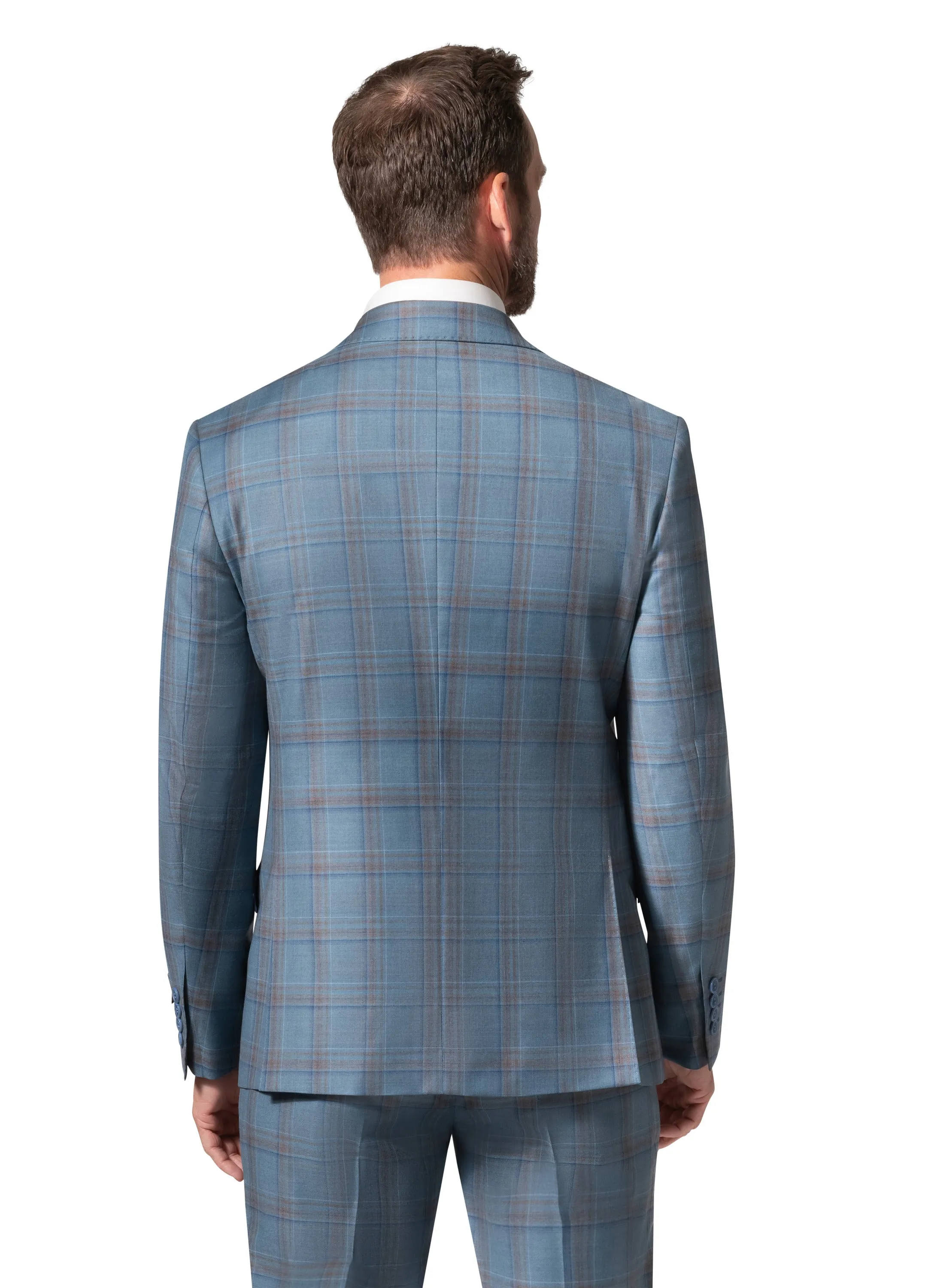 Bergamo Elegant - Faille Wool 10005.4100 S/B Slim Fit Suit bespoke style