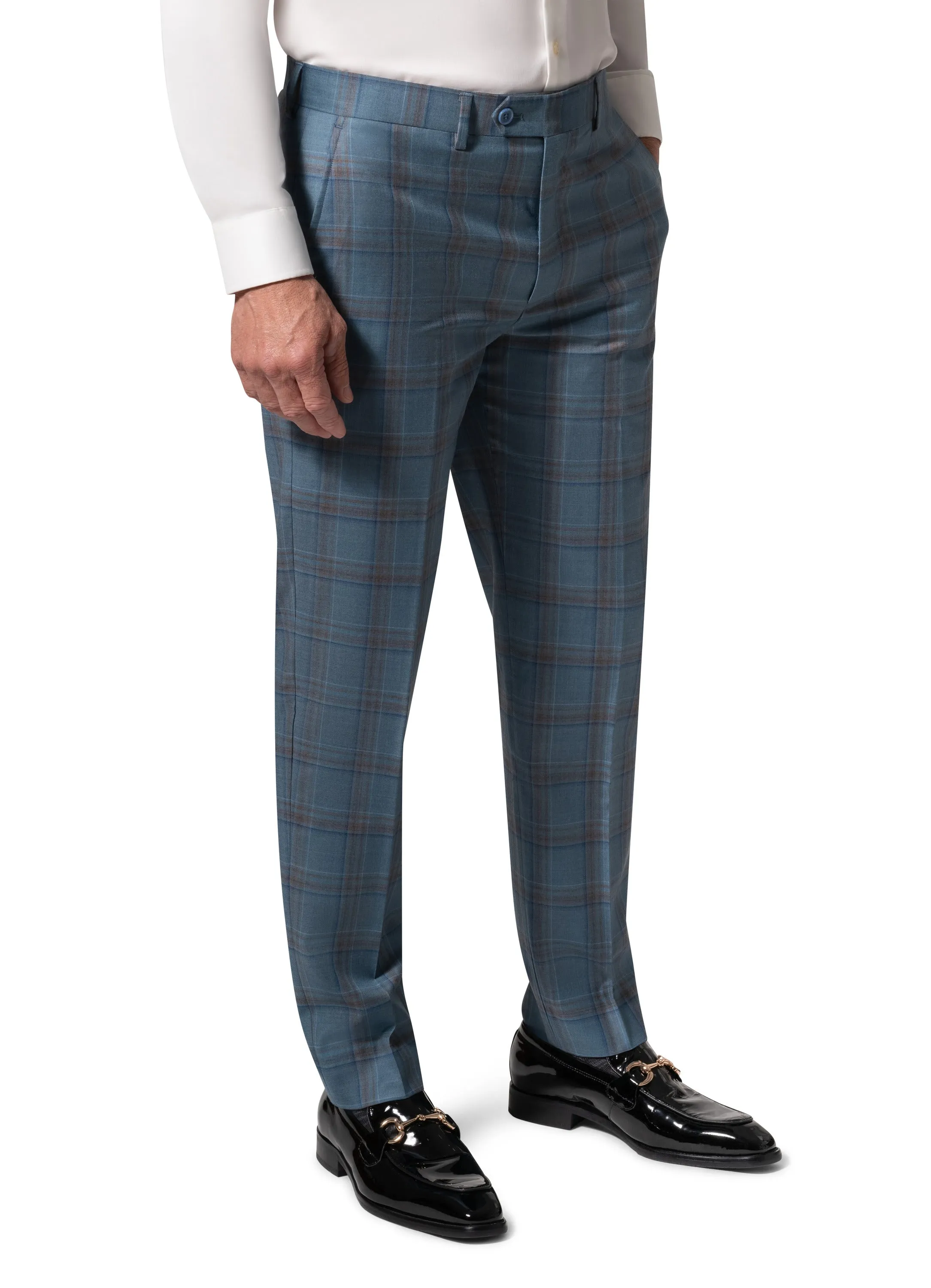 Bergamo Elegant - Faille Wool 10005.4100 S/B Slim Fit Suit quality fabric