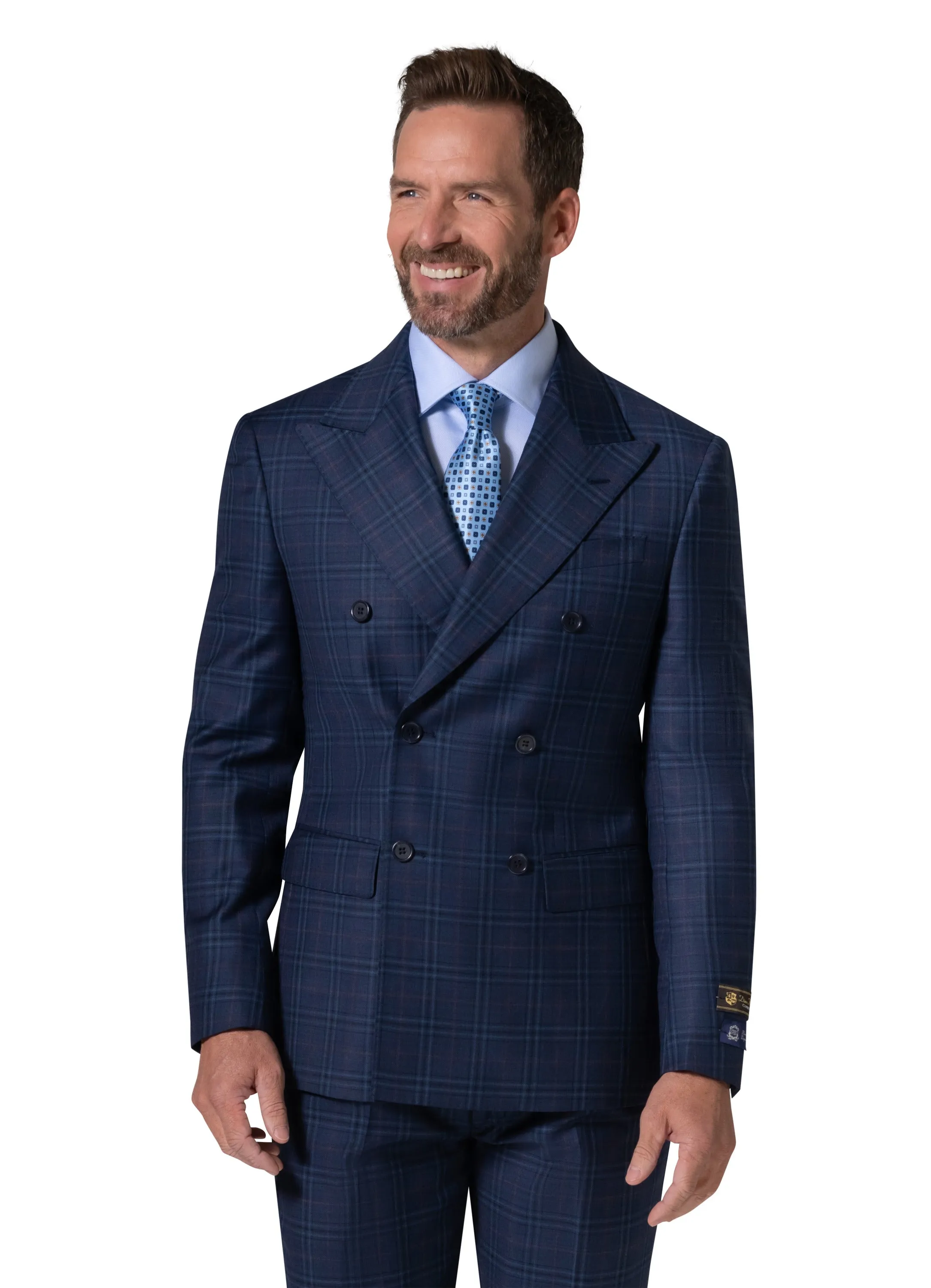 Bergamo Elegant - Faille Wool 10005.4101 D/B Slim Fit Suit style conscious