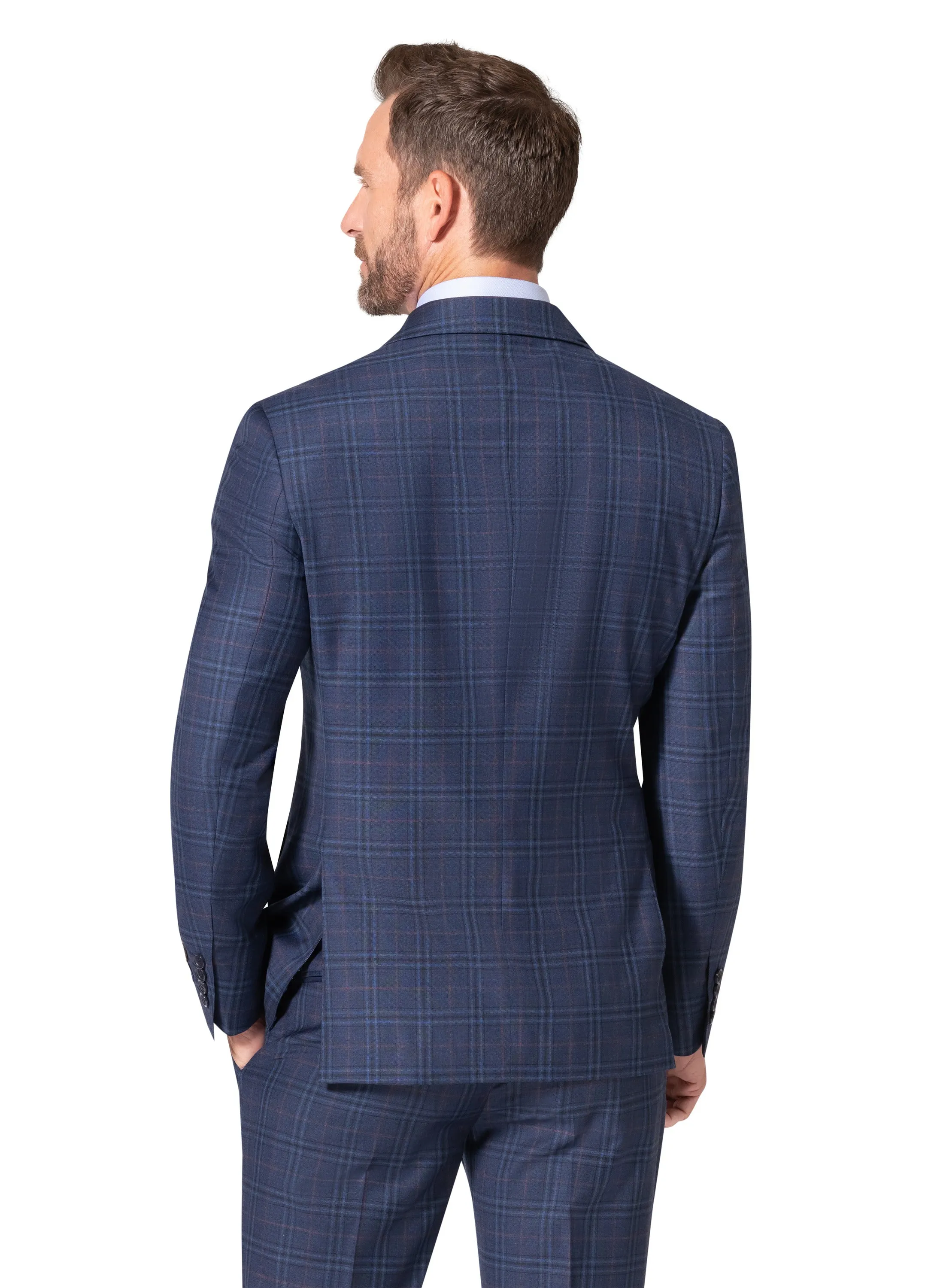 Bergamo Elegant - Faille Wool 10005.4101 D/B Slim Fit Suit wedding season
