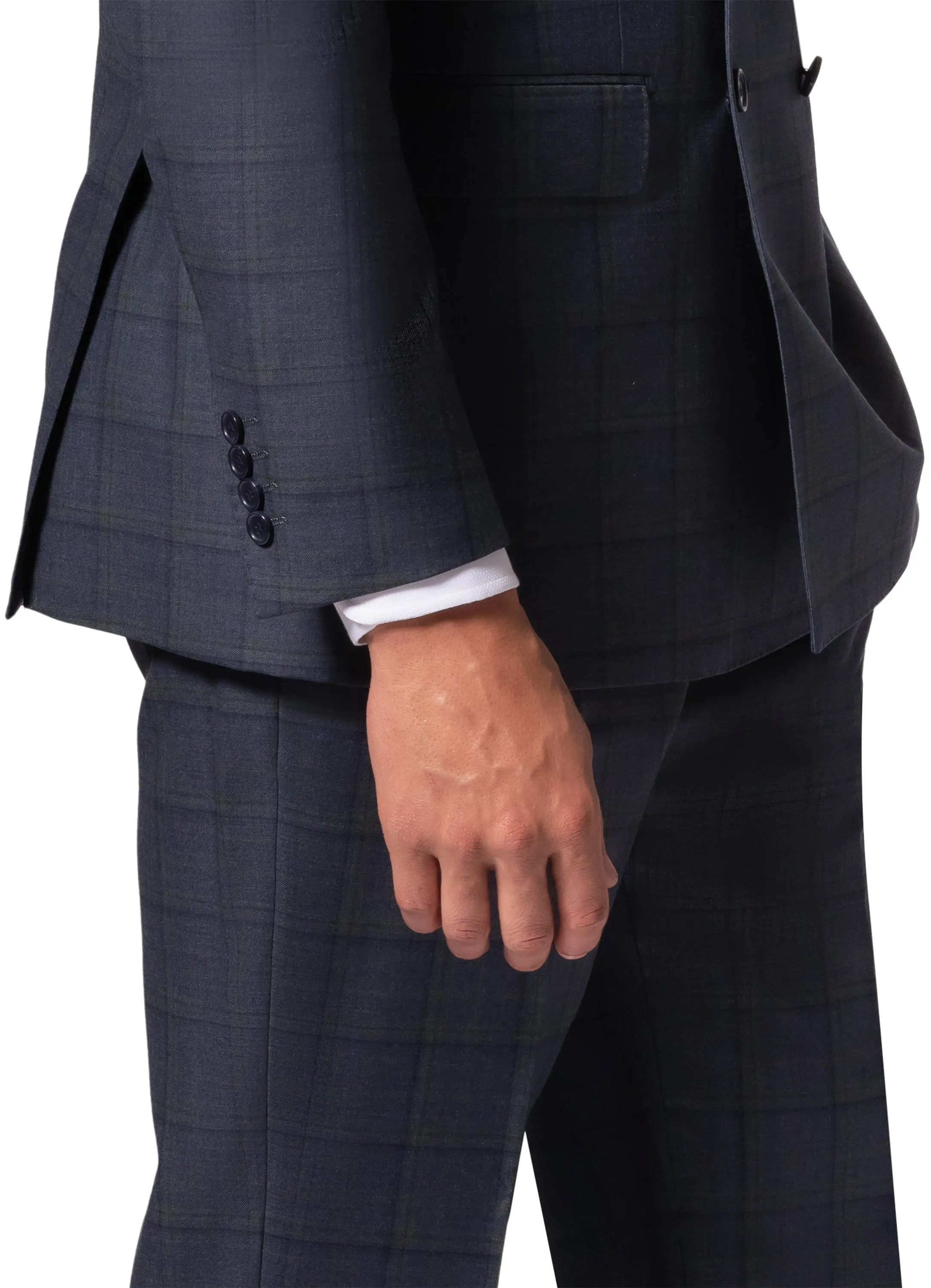 Bergamo Elegant - Faille Wool Modern D/B Suit 10005.4055/5000 formal occasion