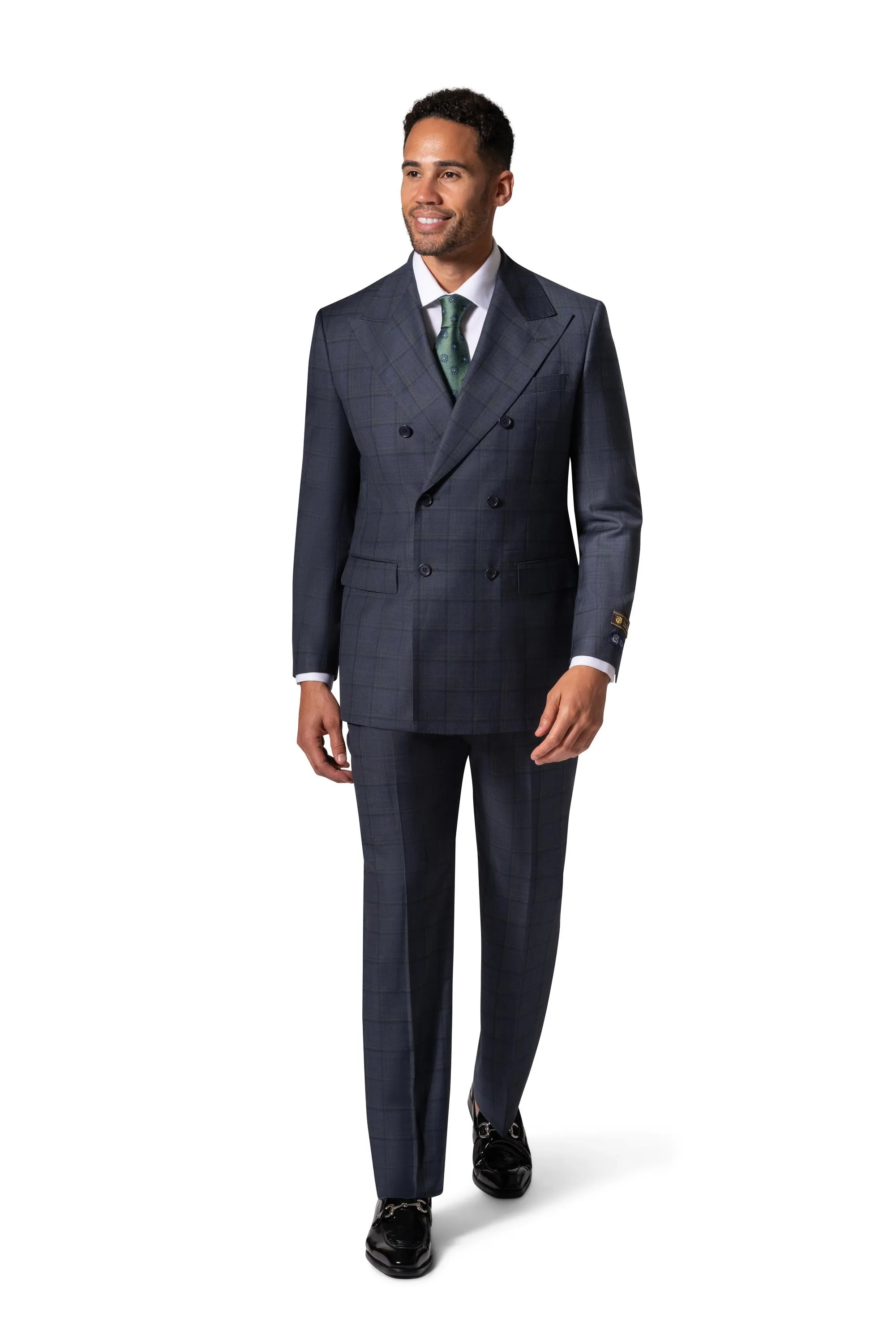 Bergamo Elegant - Faille Wool Modern D/B Suit 10005.4055/5000 bespoke style