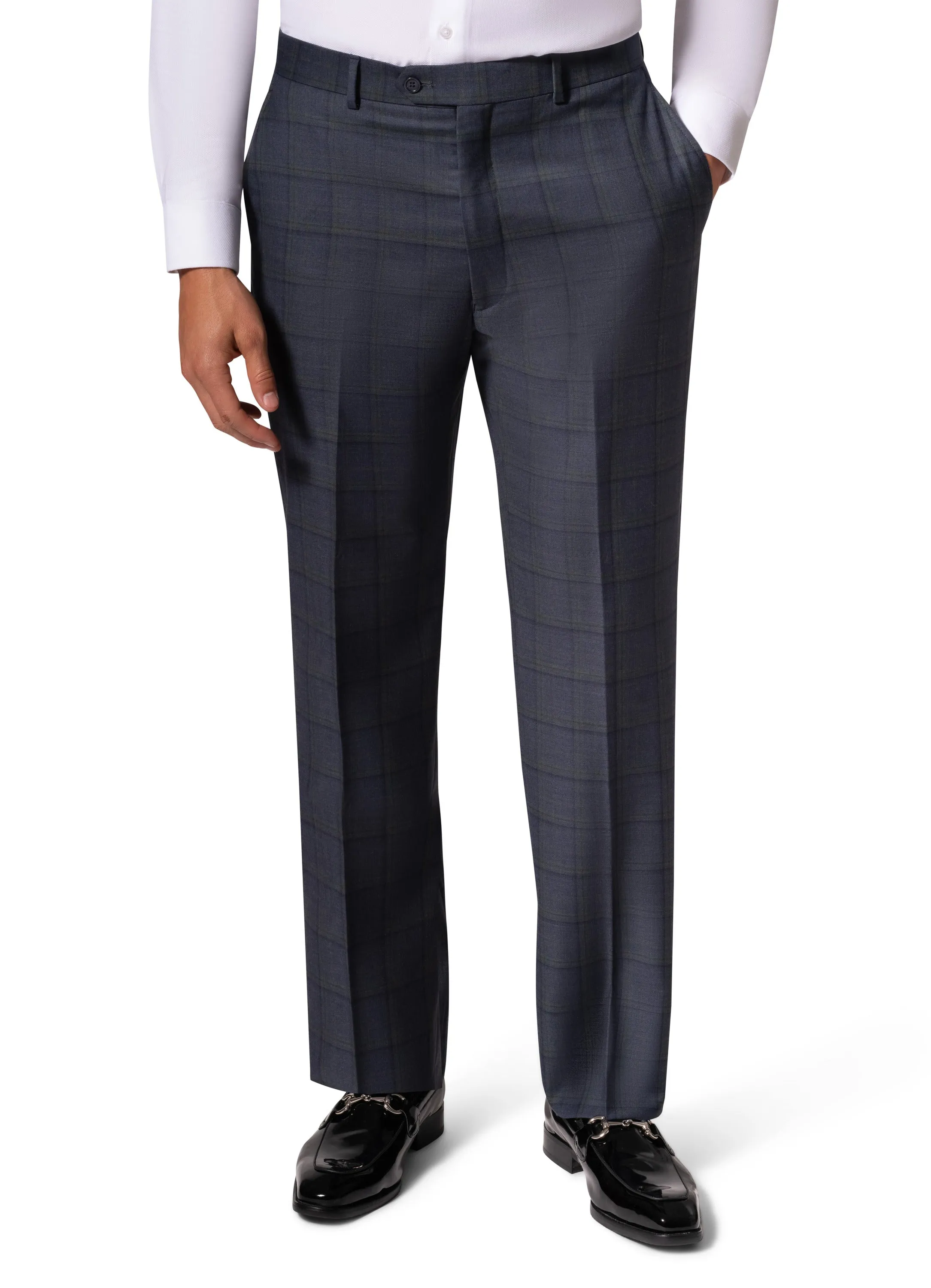 Bergamo Elegant - Faille Wool Modern D/B Suit 10005.4055/5000 upscale look