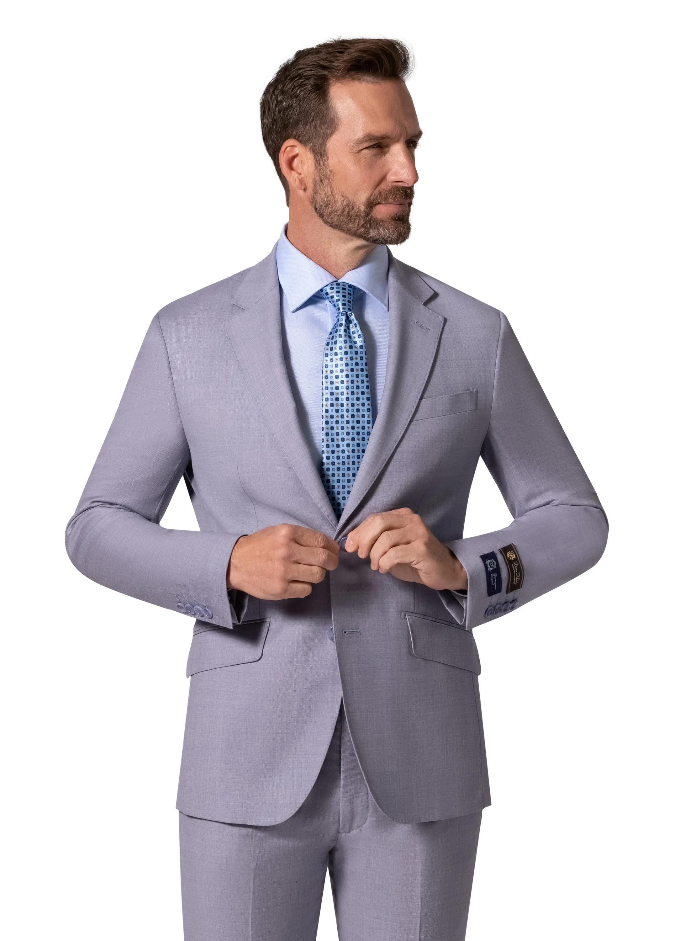 Bergamo Elegant - Faille Wool Modern Suit 10005.043.96 bridal party