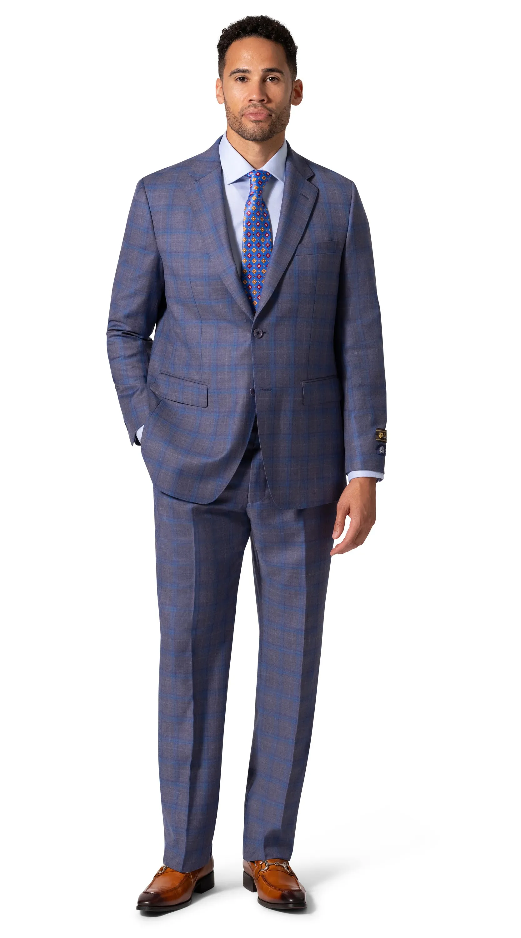 Bergamo Elegant - Faille Wool Modern Suit 10005.4055/8000 sharp outfit