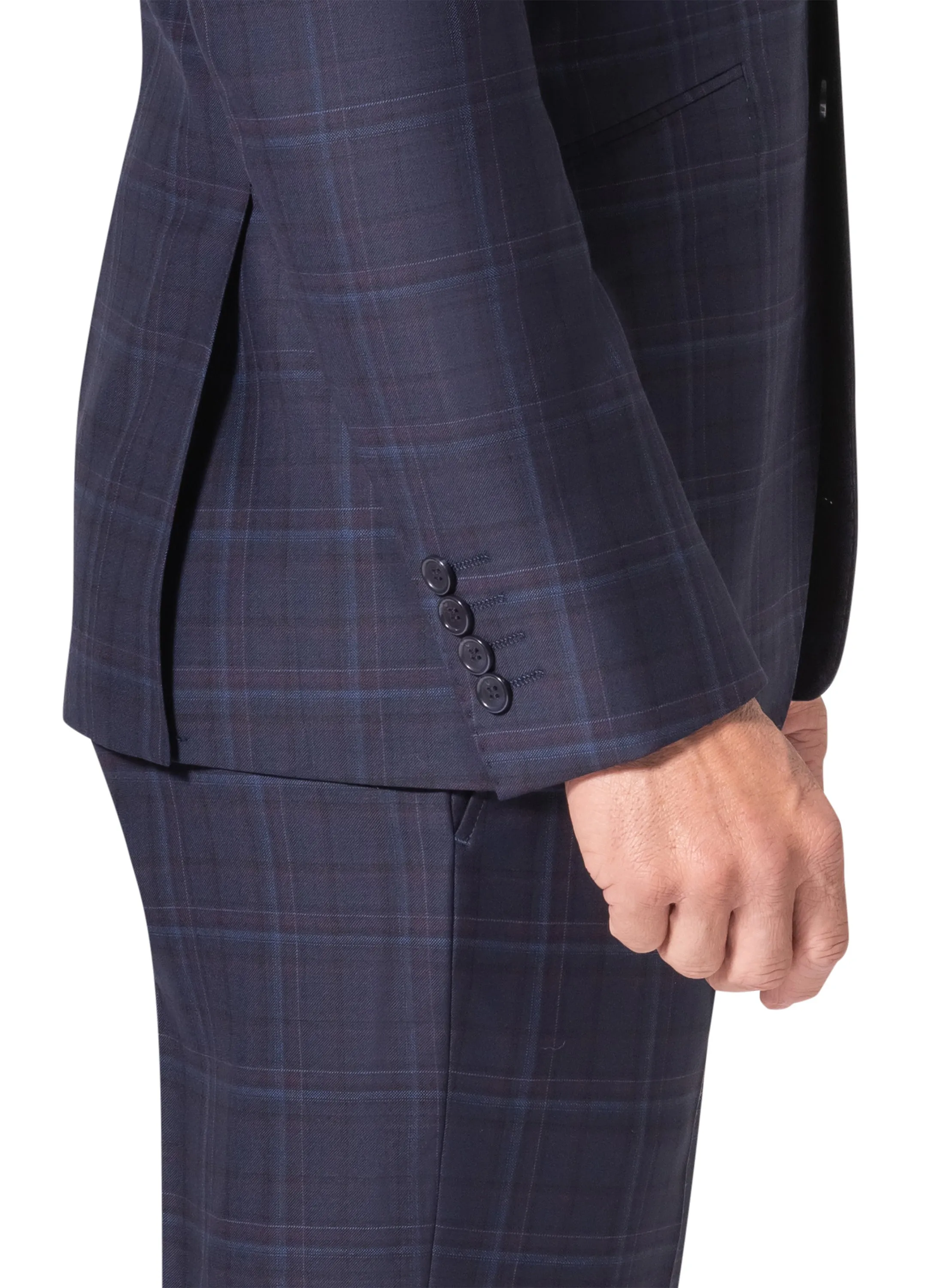 Bergamo Elegant - Faille Wool Slim Suit 10005.4054/5000 refined ensemble