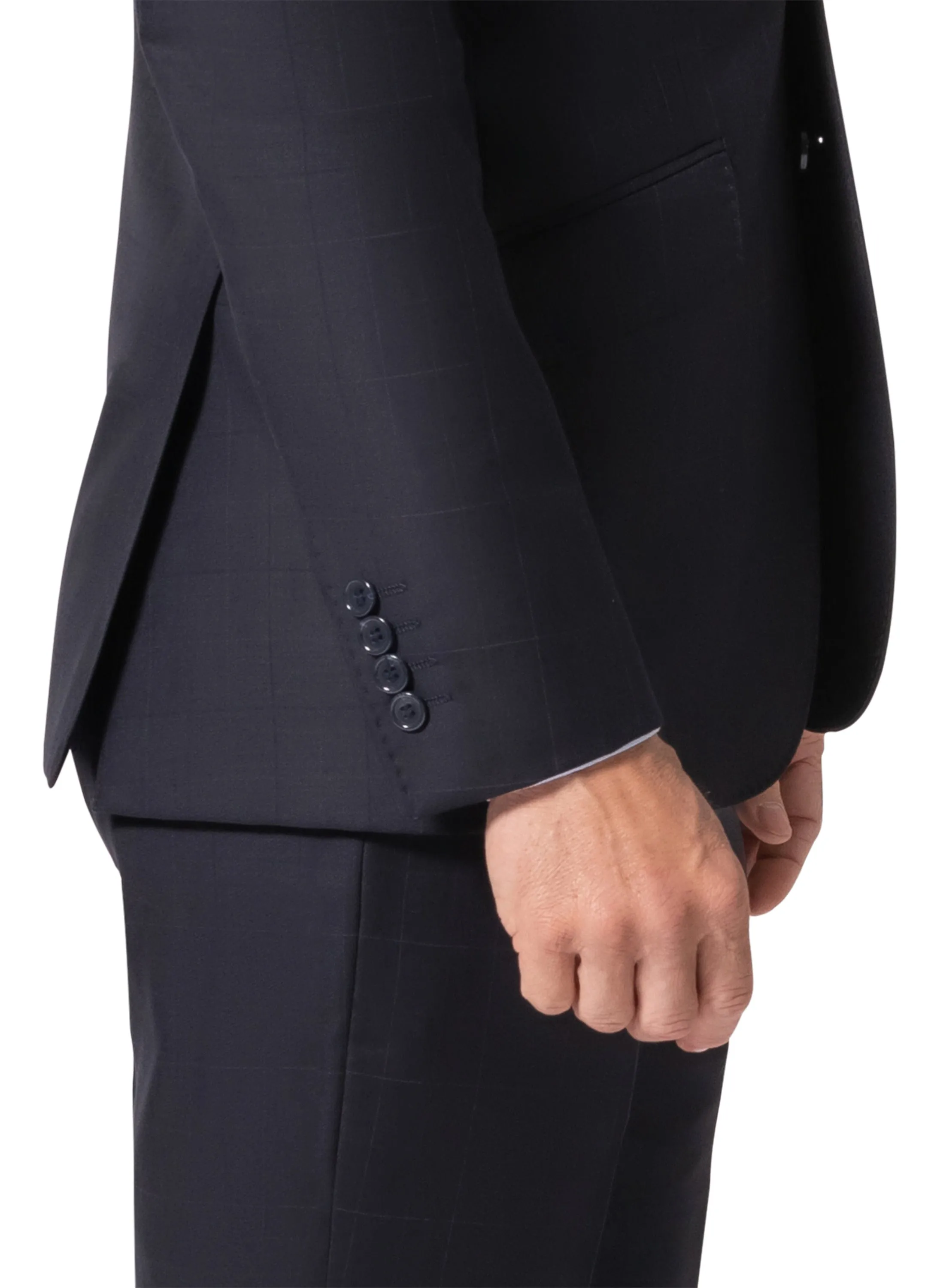Bergamo Elegant - Faille Wool Solid Suit 10015.200 Slim Fit - Navy wedding party