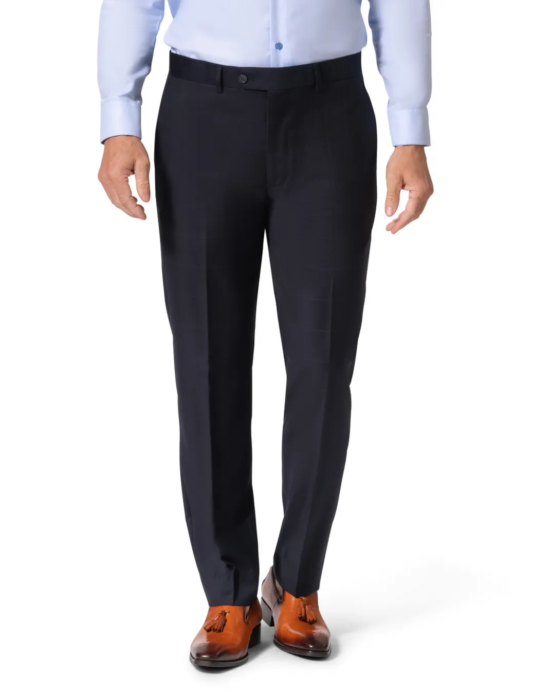 Bergamo Elegant - Faille Wool Solid Suit 10015.200 Slim Fit - Navy smooth fabric