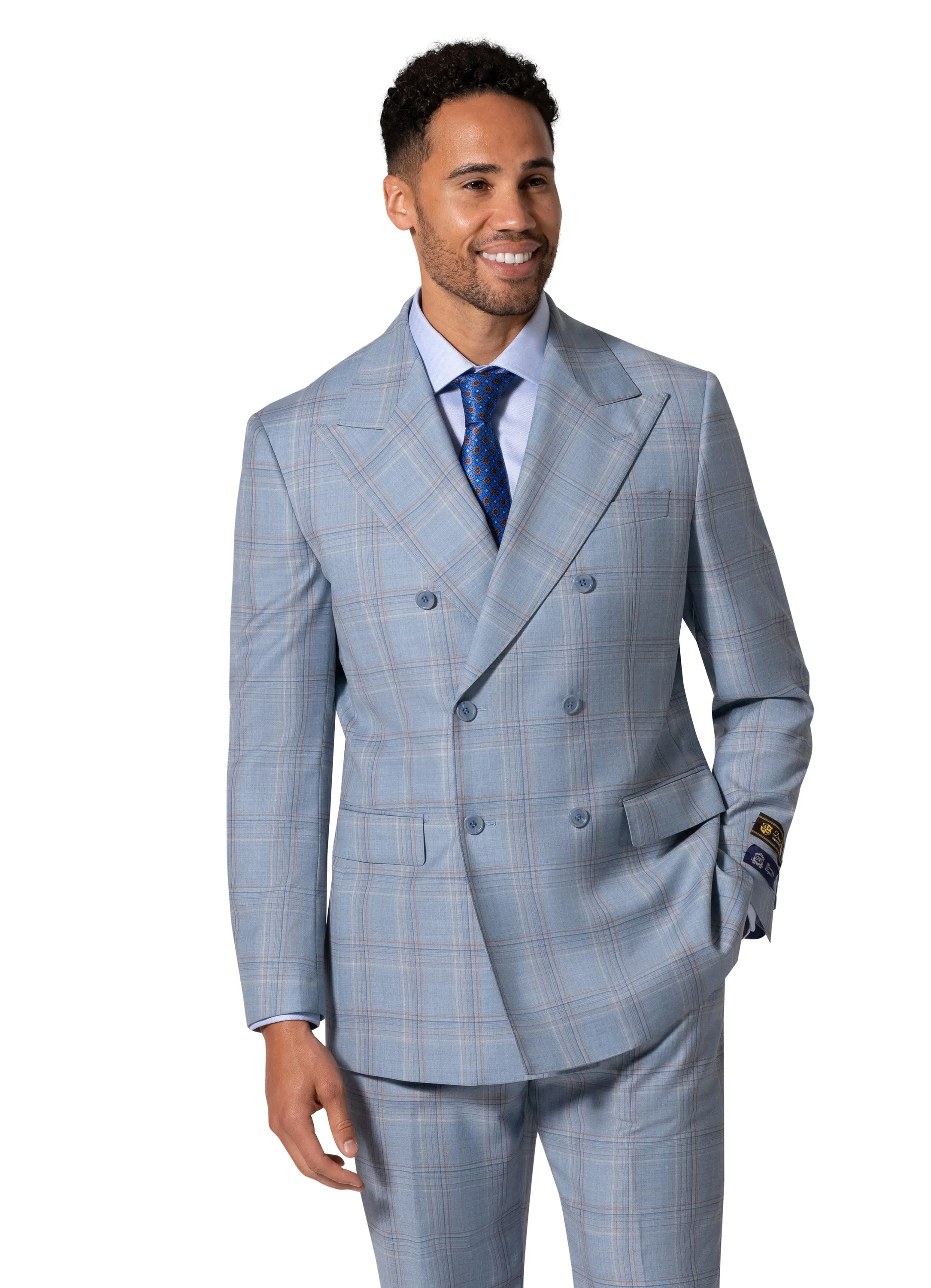 Bergamo Elegant - Faille Wool Suit 10005.4056 D/B polished fashion