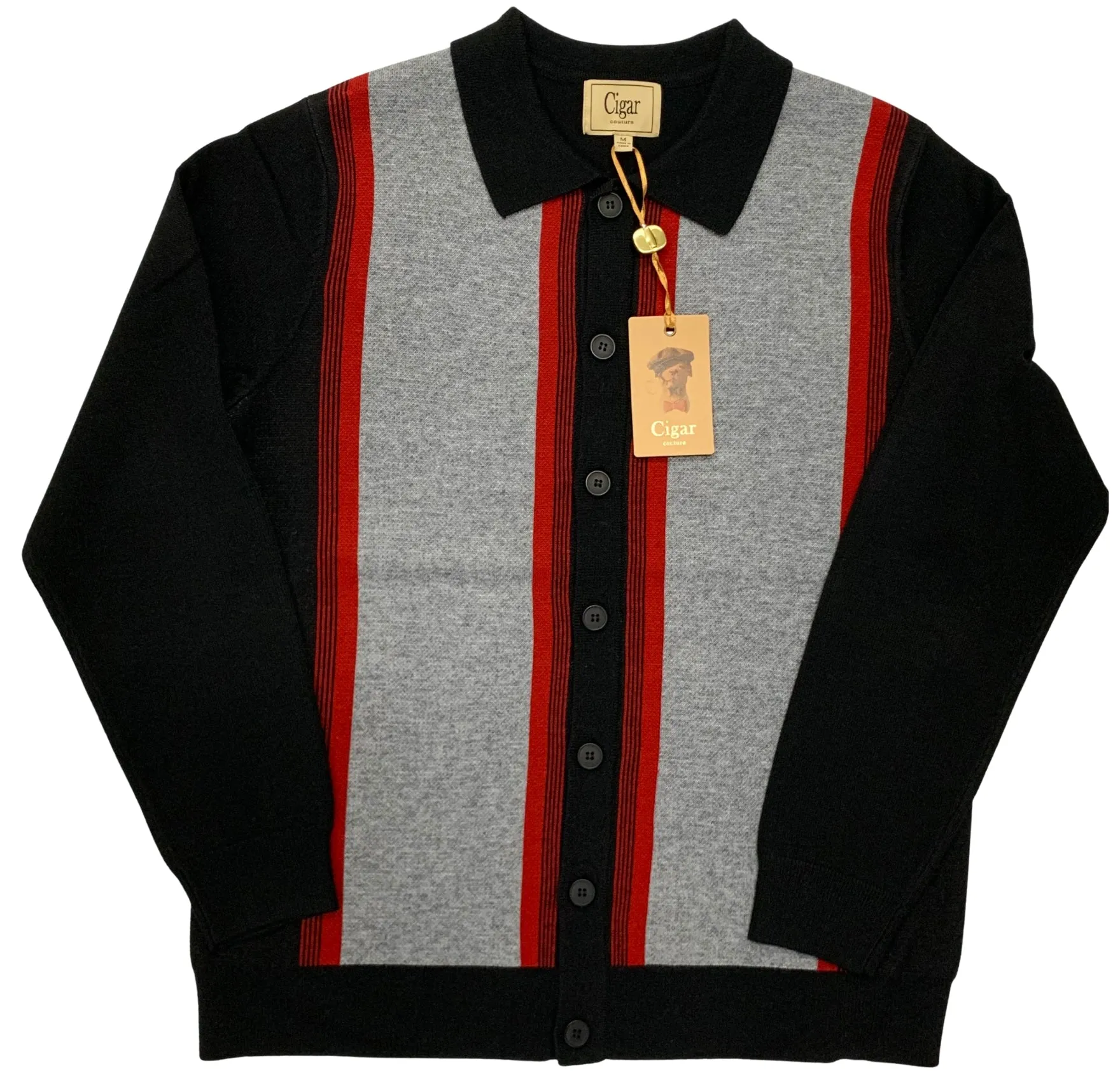 Bergamo Elegant KS-362 VANGO Sweater - Black trendy design