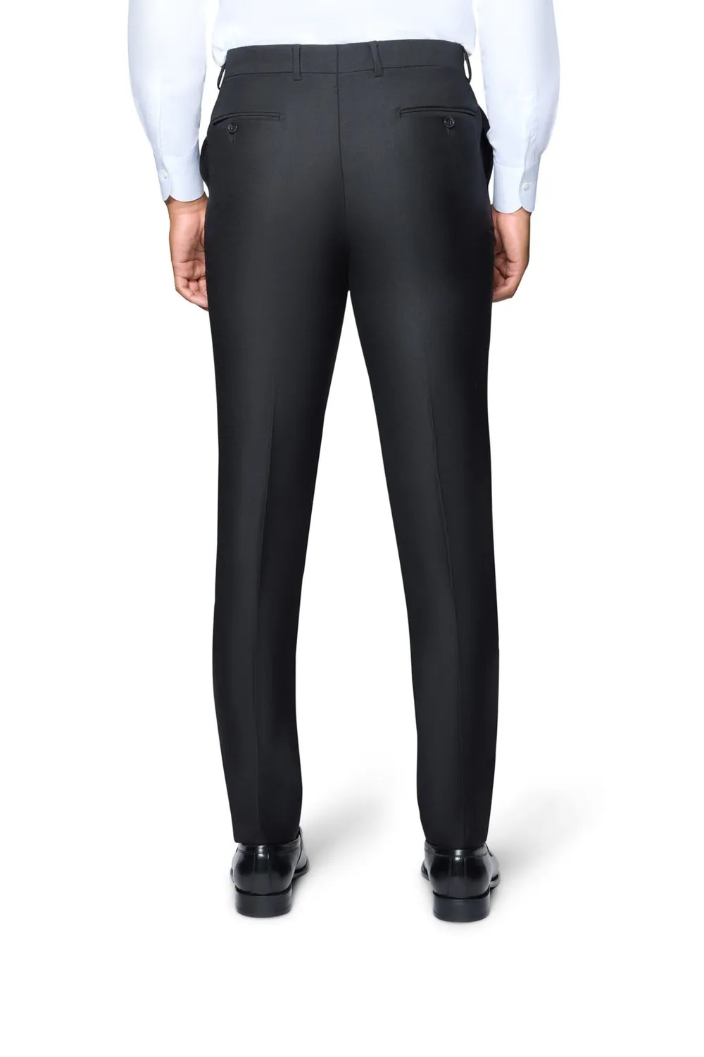 Bergamo Elegant Modern Fit Pants - Black job interview