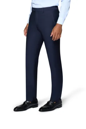 Bergamo Elegant Modern Fit Pants - Navy smart casual